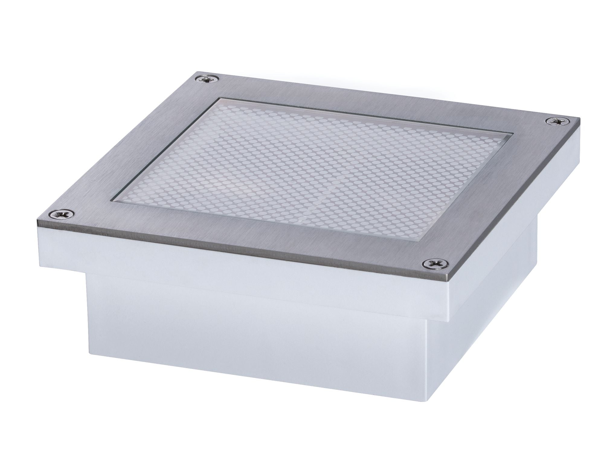 LED Bodeneinbauleuchte Brick  Bewegungsmelder IP67 100x100mm 3000K 0,8W 25lm 230V Alu/Grau Metall/Edelstahl