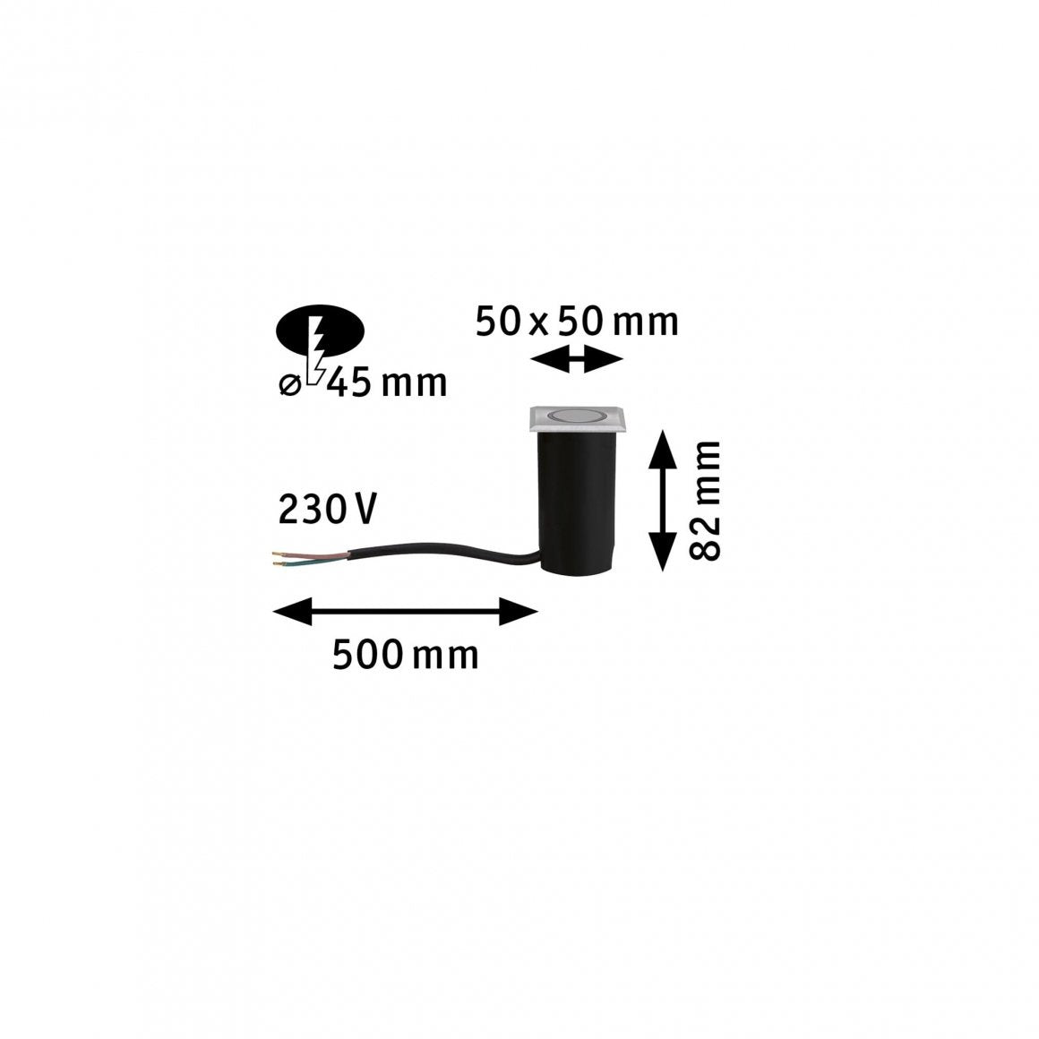  House LED Bodeneinbauleuchte Warmweiß 