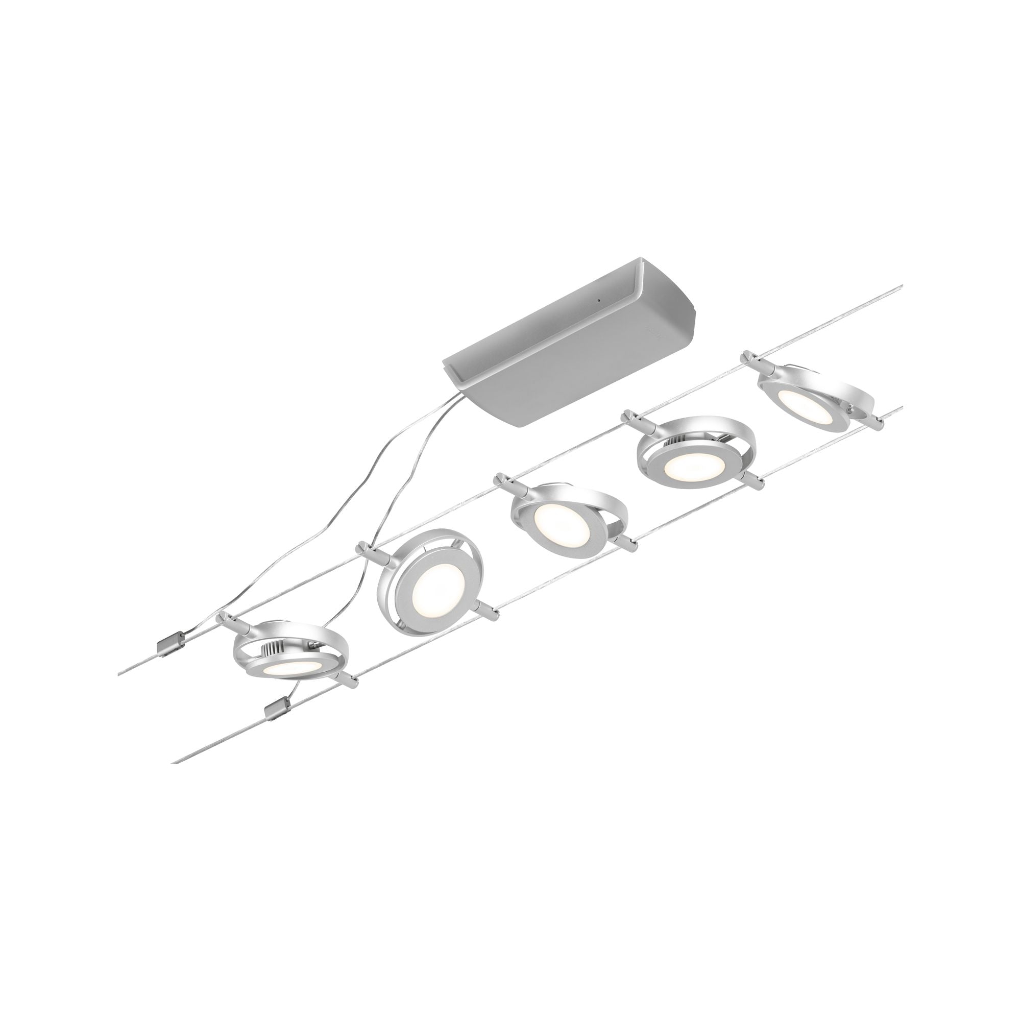 CorDuo RoundMac  Basisset 5x200lm 5x4,5W 3000K 230/12V Chrom matt/Chrom