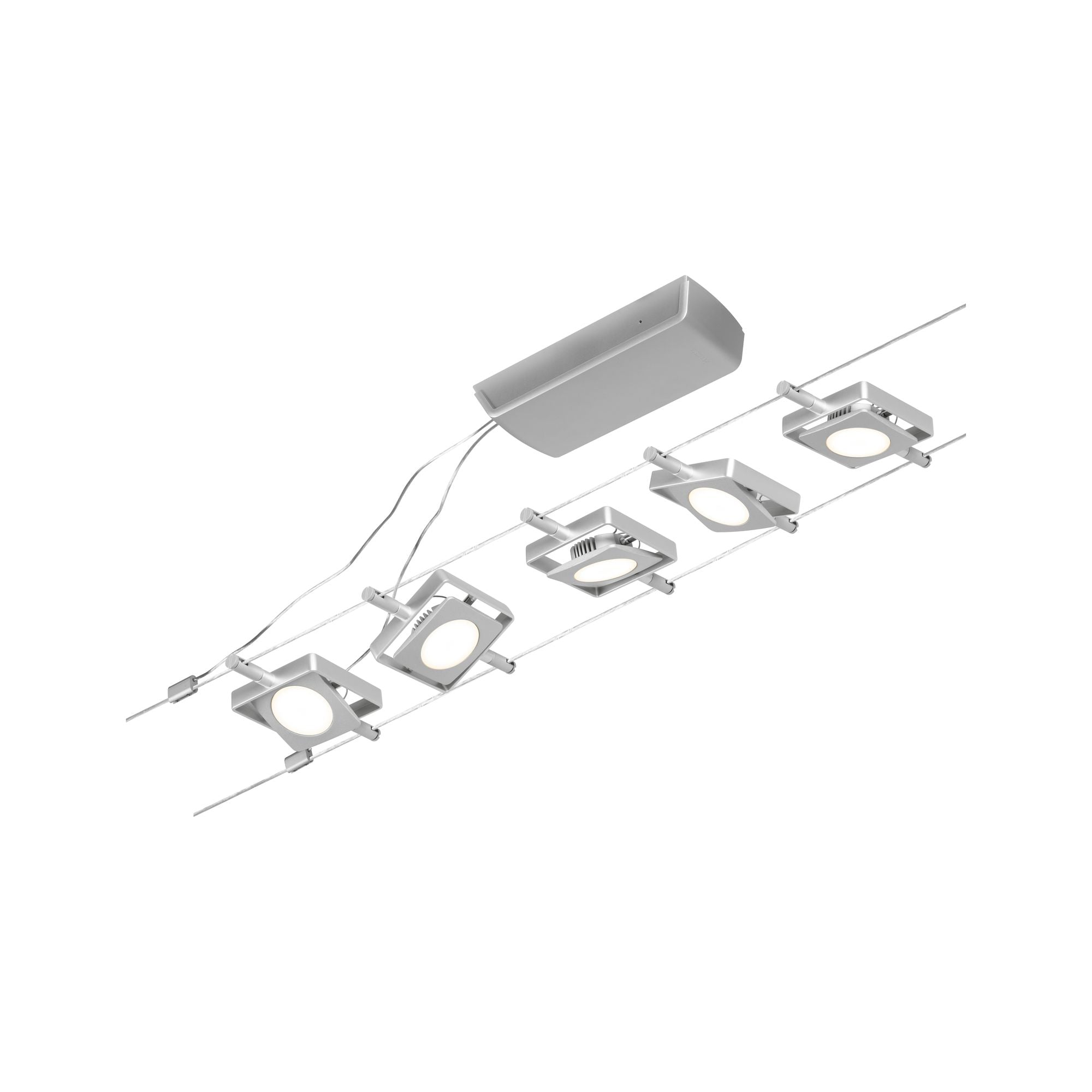 CorDuo MacLED  Basisset 5x250lm 5x4,5W 3000K 230/12V Chrom matt/Chrom