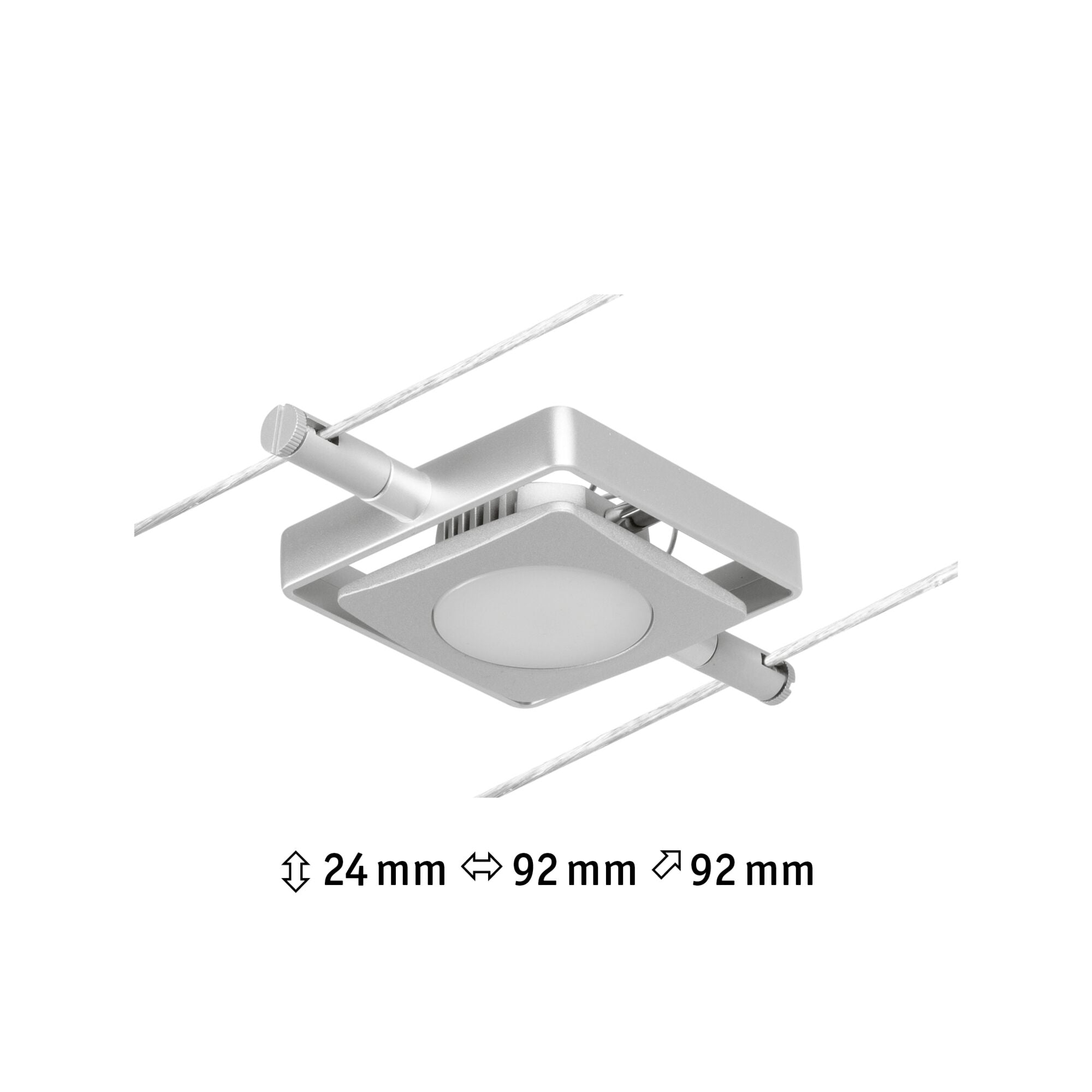 CorDuo MacLED  Einzelspot 250lm 4,5W 3000K 12V Chrom matt/Chrom