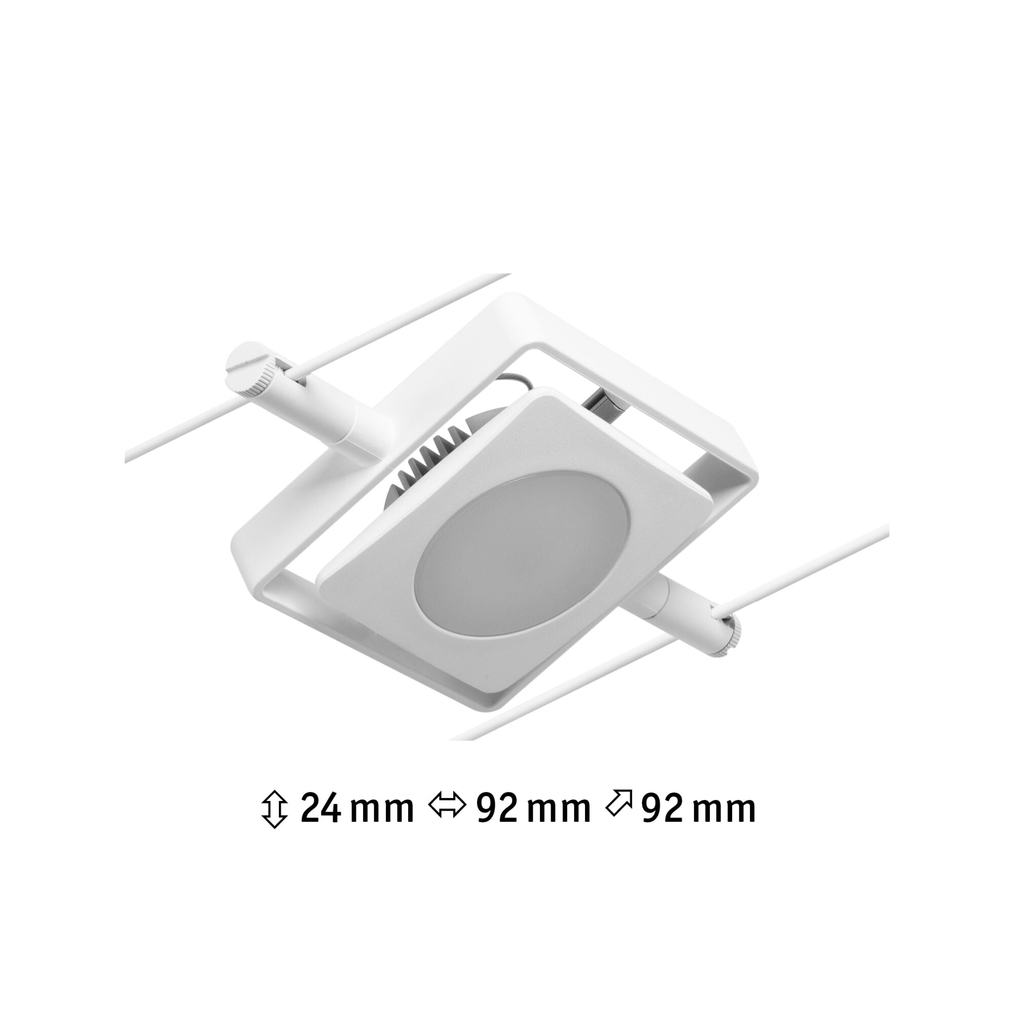 CorDuo MacLED  Einzelspot 250lm 4,5W 3000K 12V Weiß matt/Chrom