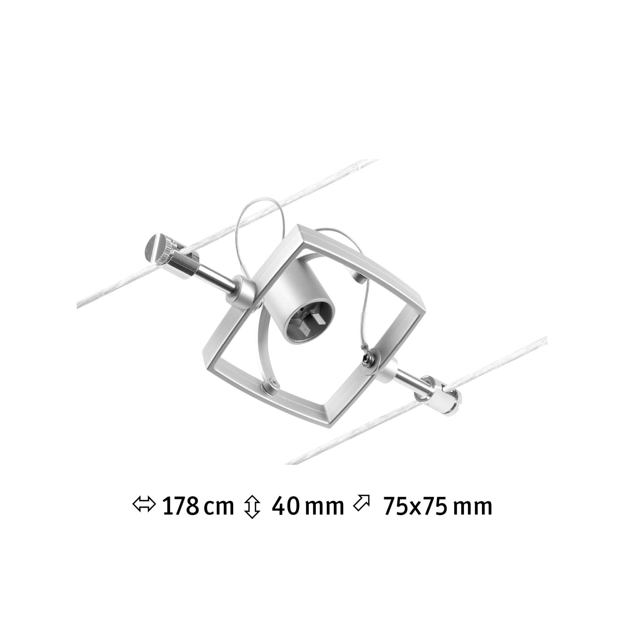 CorDuo Mac II  Einzelspot GU5,3 max. 10W 12V Chrom matt