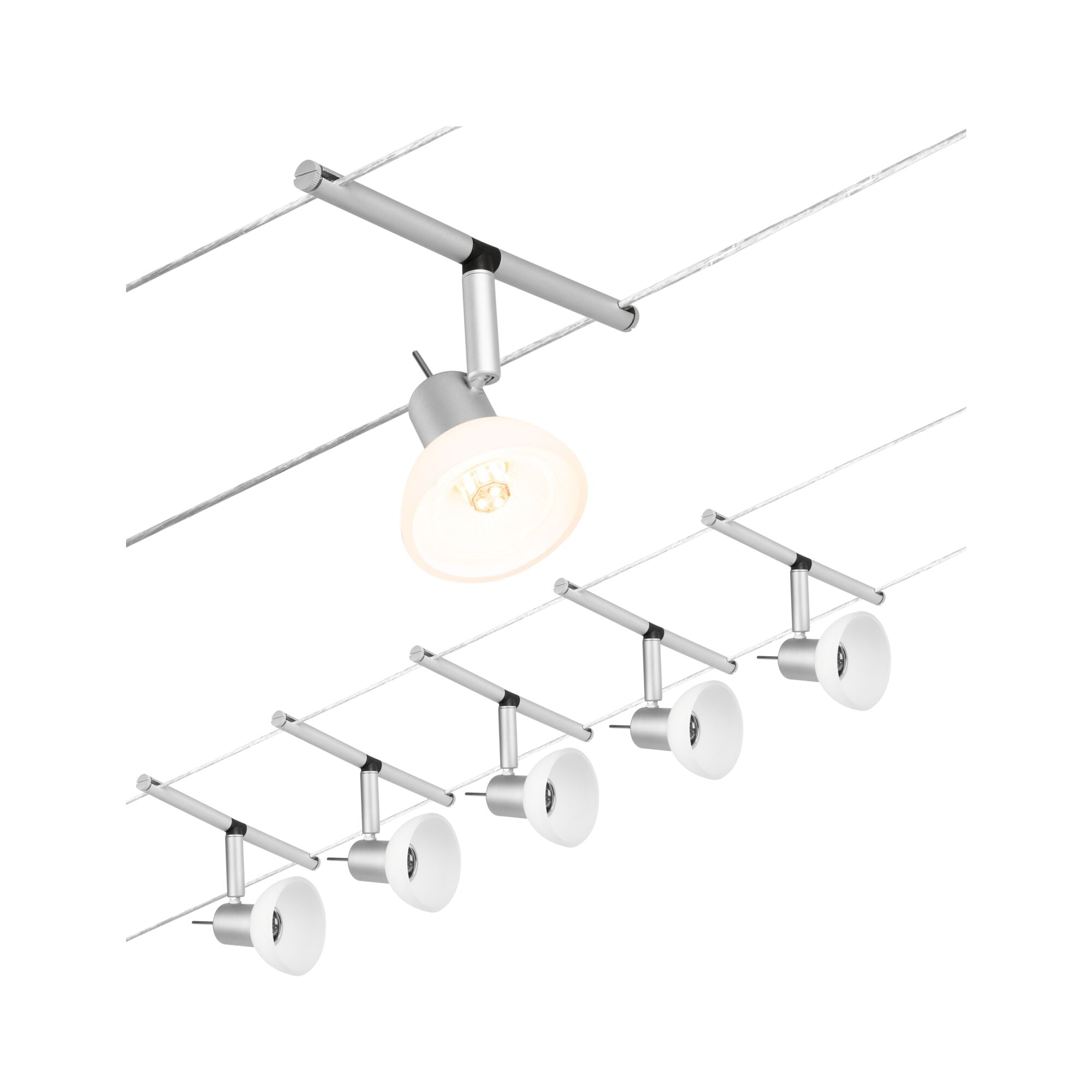 CorDuo Sheela  Basisset GU5,3 max. 5x10W 230/12V Chrom matt