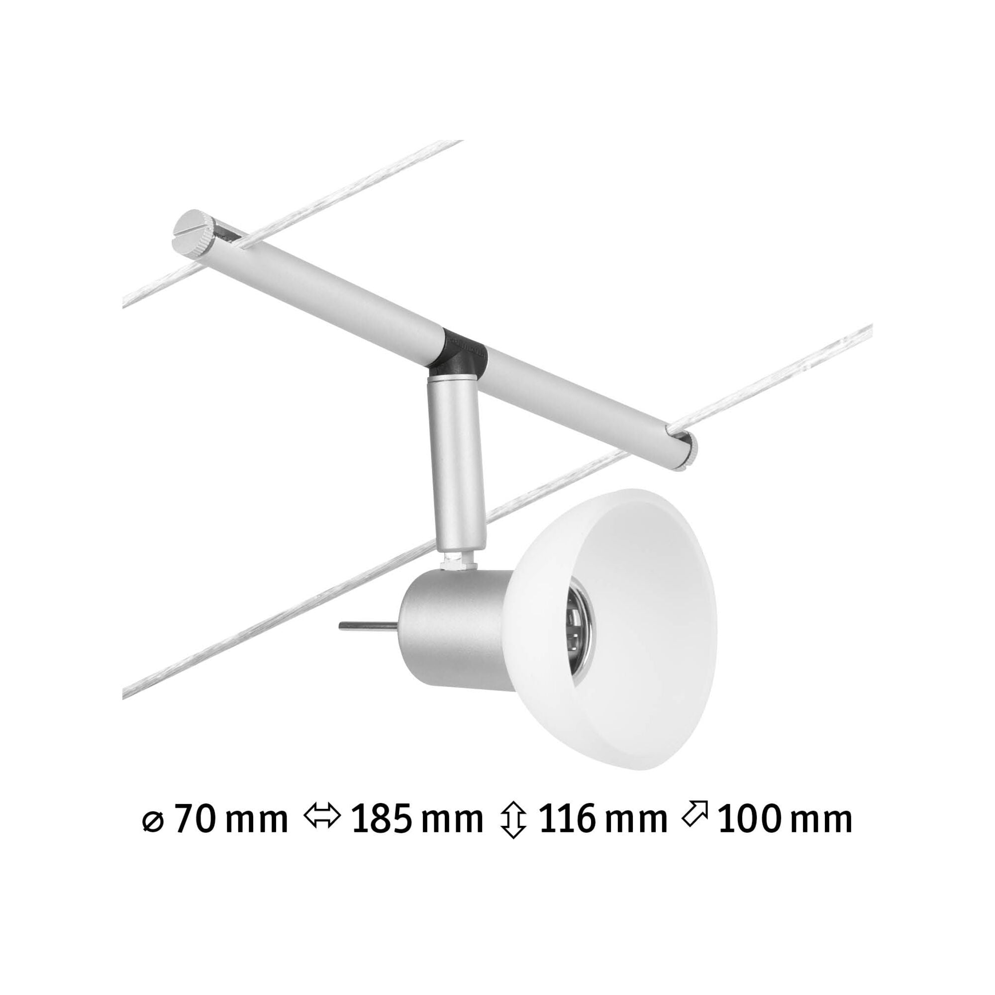 CorDuo Sheela  Einzelspot GU5,3 max. 10W 12V Chrom matt