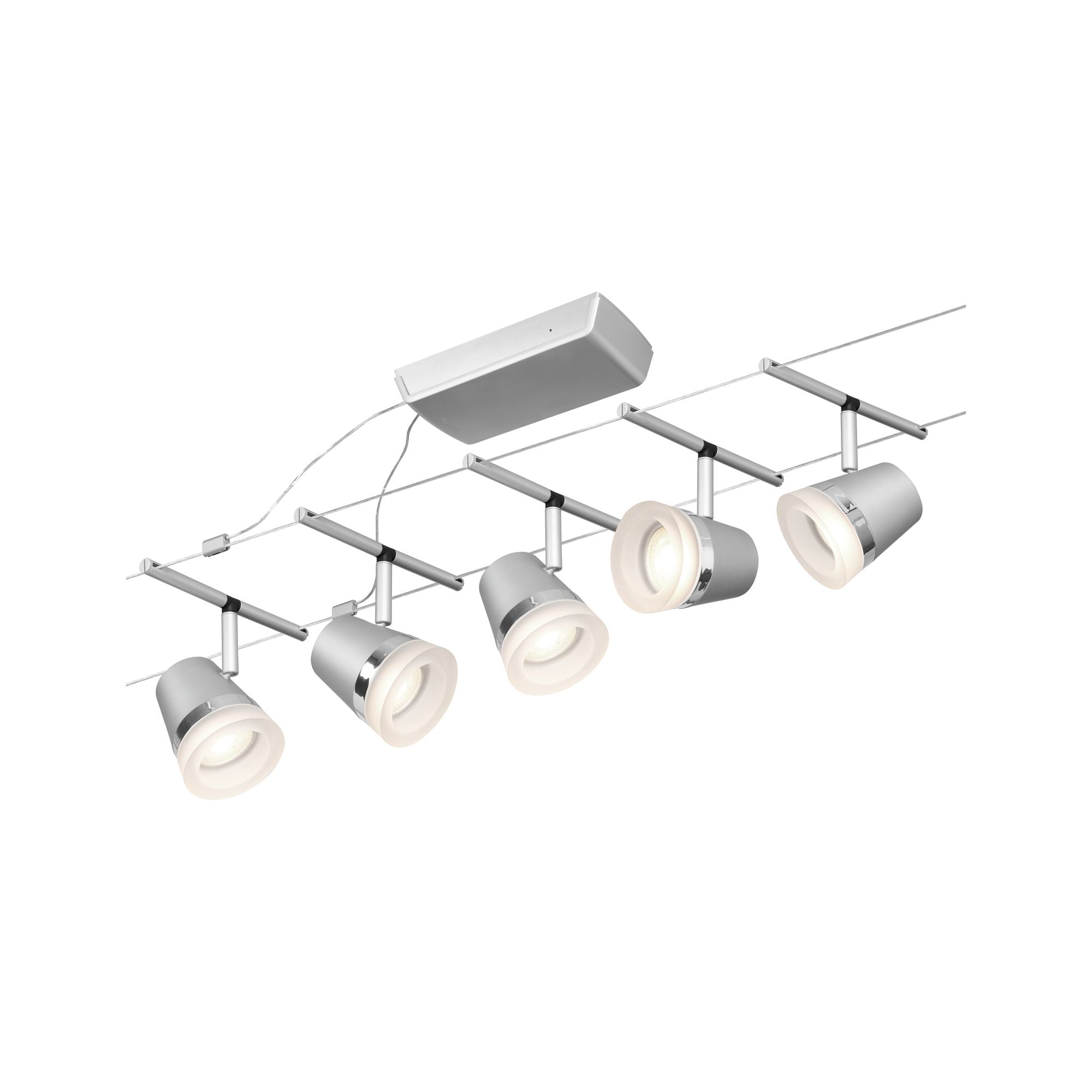 CorDuo Cone  Basisset GU5,3 max. 5x10W 230/12V Chrom matt/Chrom