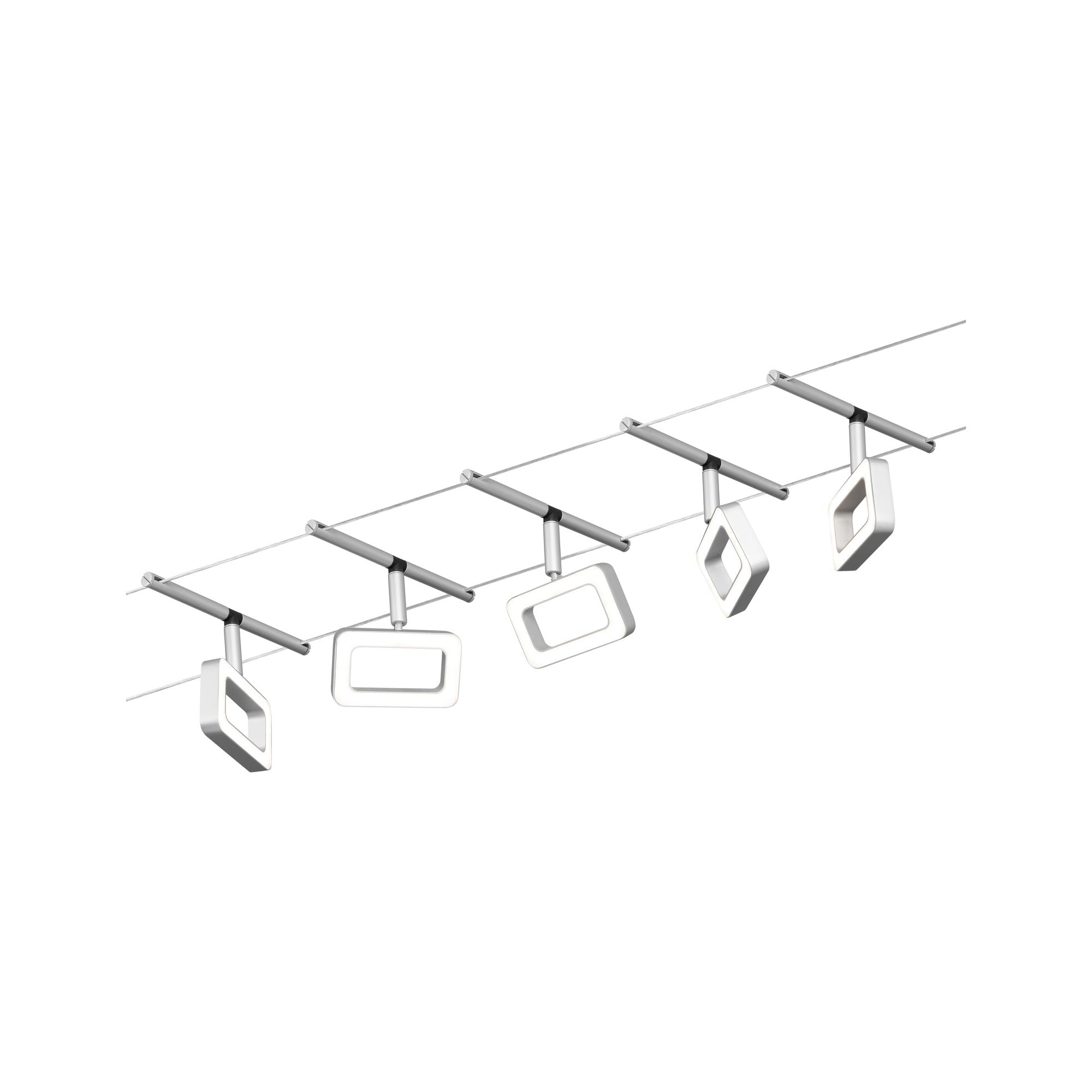 CorDuo Frame  Basisset 5x280lm 5x4,8W 3000K 230/12V Chrom matt/Chrom