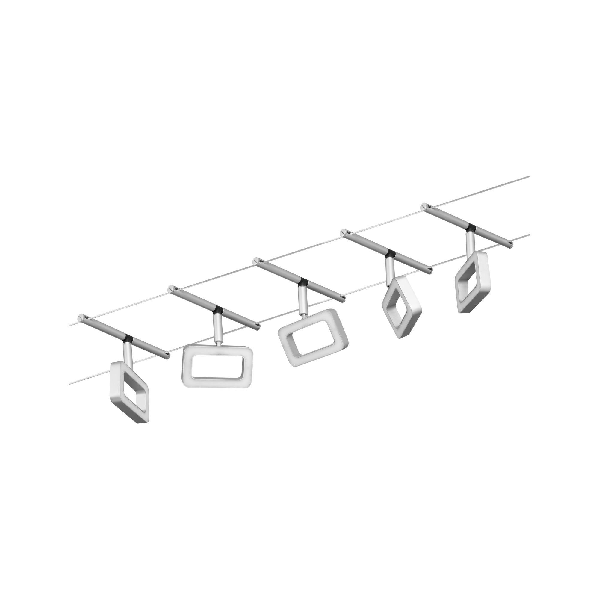 CorDuo Frame  Basisset 5x280lm 5x4,8W 3000K 230/12V Chrom matt/Chrom