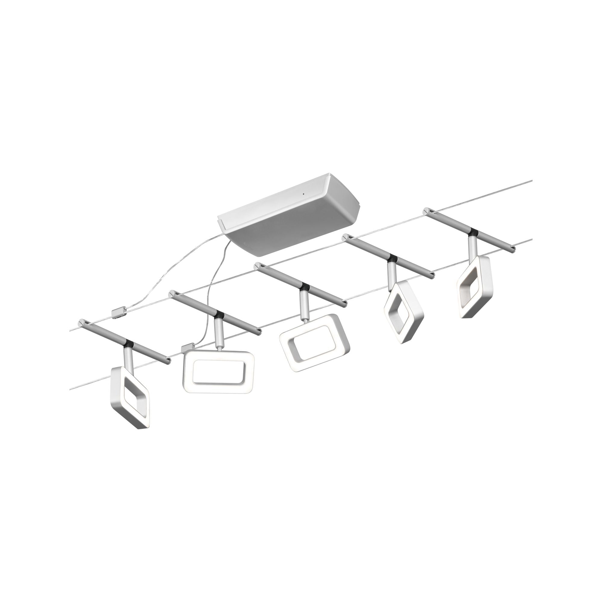 CorDuo Frame  Basisset 5x280lm 5x4,8W 3000K 230/12V Chrom matt/Chrom