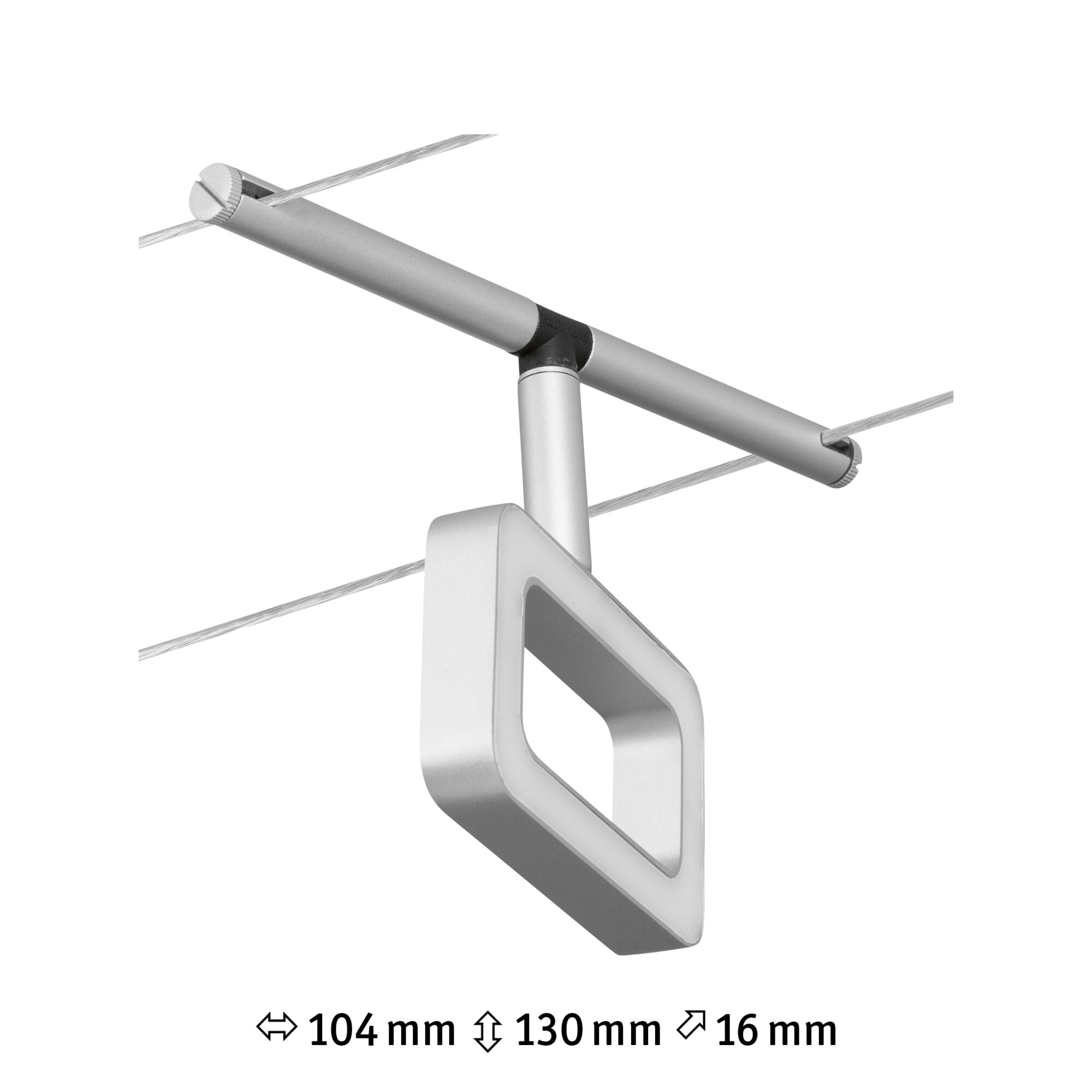 CorDuo Frame  Einzelspot 280lm 4,8W 3000K 12V Chrom matt/Chrom