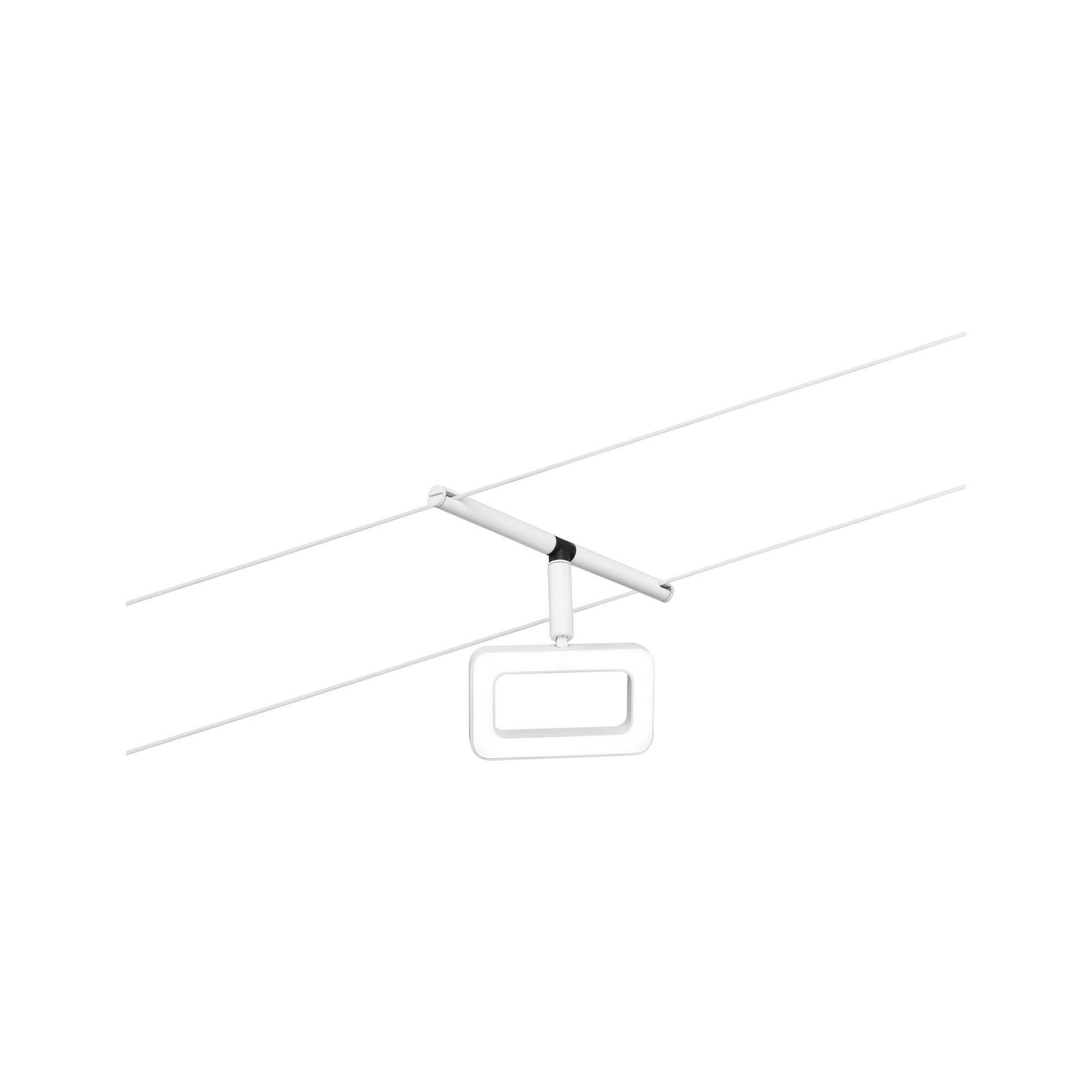 CorDuo Frame  Basisset 5x280lm 5x4,8W 3000K 230/12V Weiß matt/Chrom