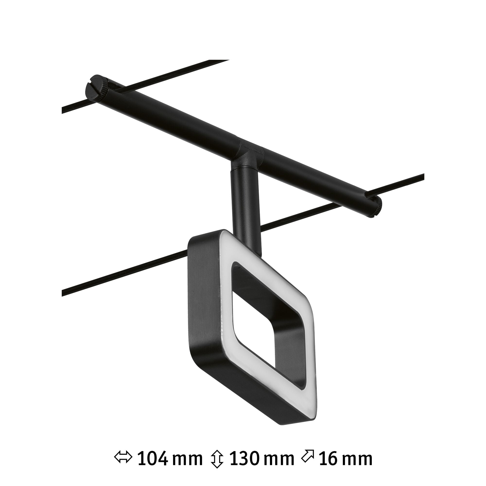 CorDuo Frame  Einzelspot 280lm 4,8W 3000K 12V Schwarz matt/Chrom