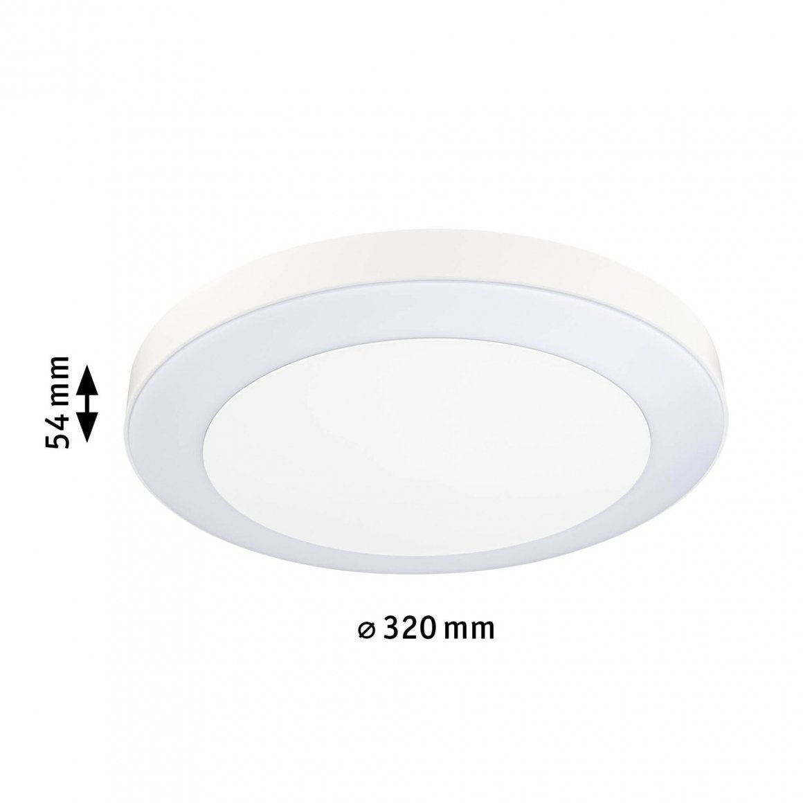  LED Deckenleuchte Circula Dämmerungssensor insektenfreundlich  IP44 rund 320mm Tunable Warm 14W 880lm 230V Weiß Kunststoff