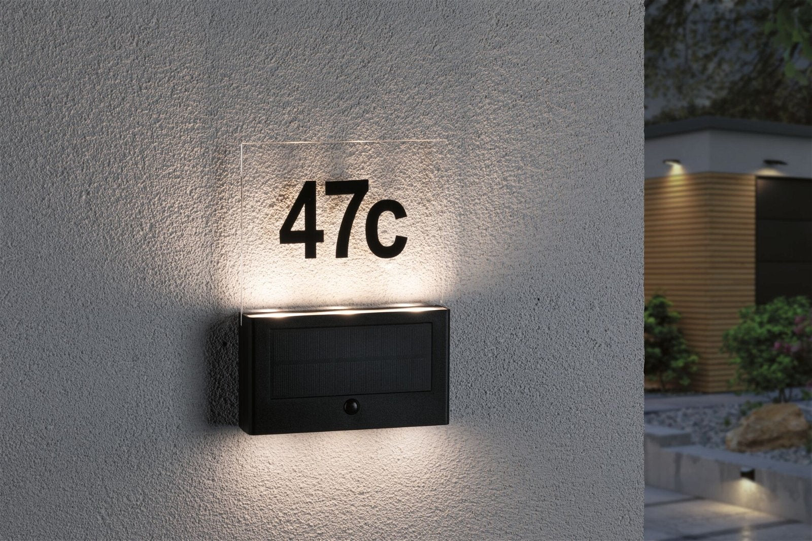  Solar LED Hausnummernleuchte Neda  IP44 3000K 20lm Anthrazit