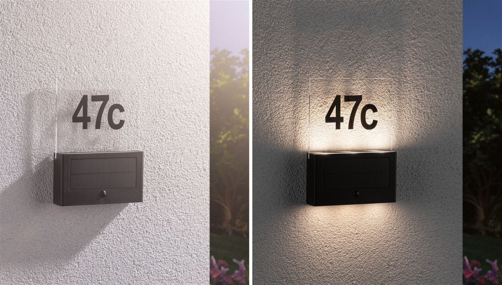  Solar LED Hausnummernleuchte Neda  IP44 3000K 20lm Anthrazit