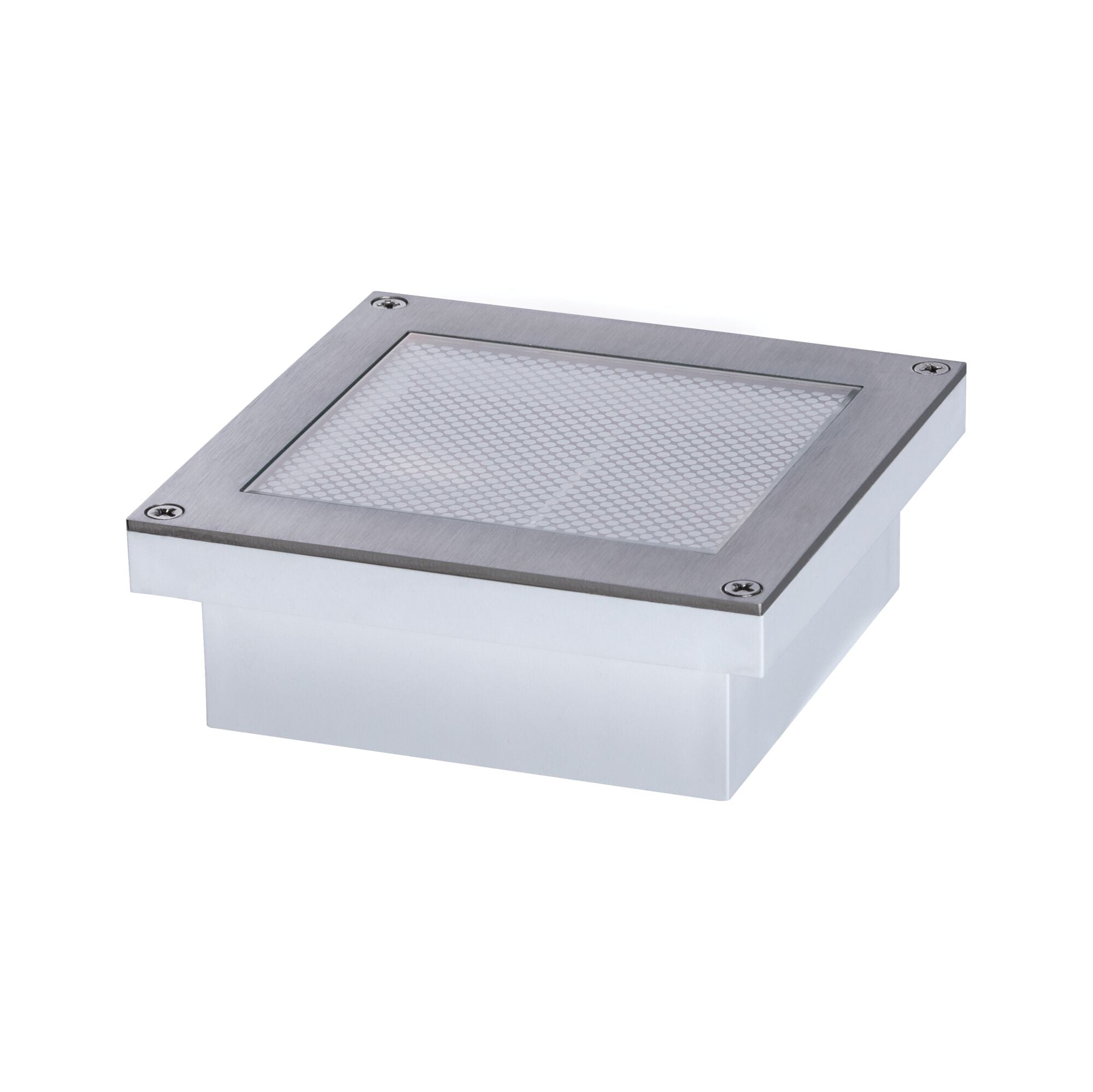 LED Bodeneinbauleuchte Brick  insektenfreundlich IP67 eckig 100x100mm Tunable Warm 1W 18lm 230V Edelstahl Edelstahl