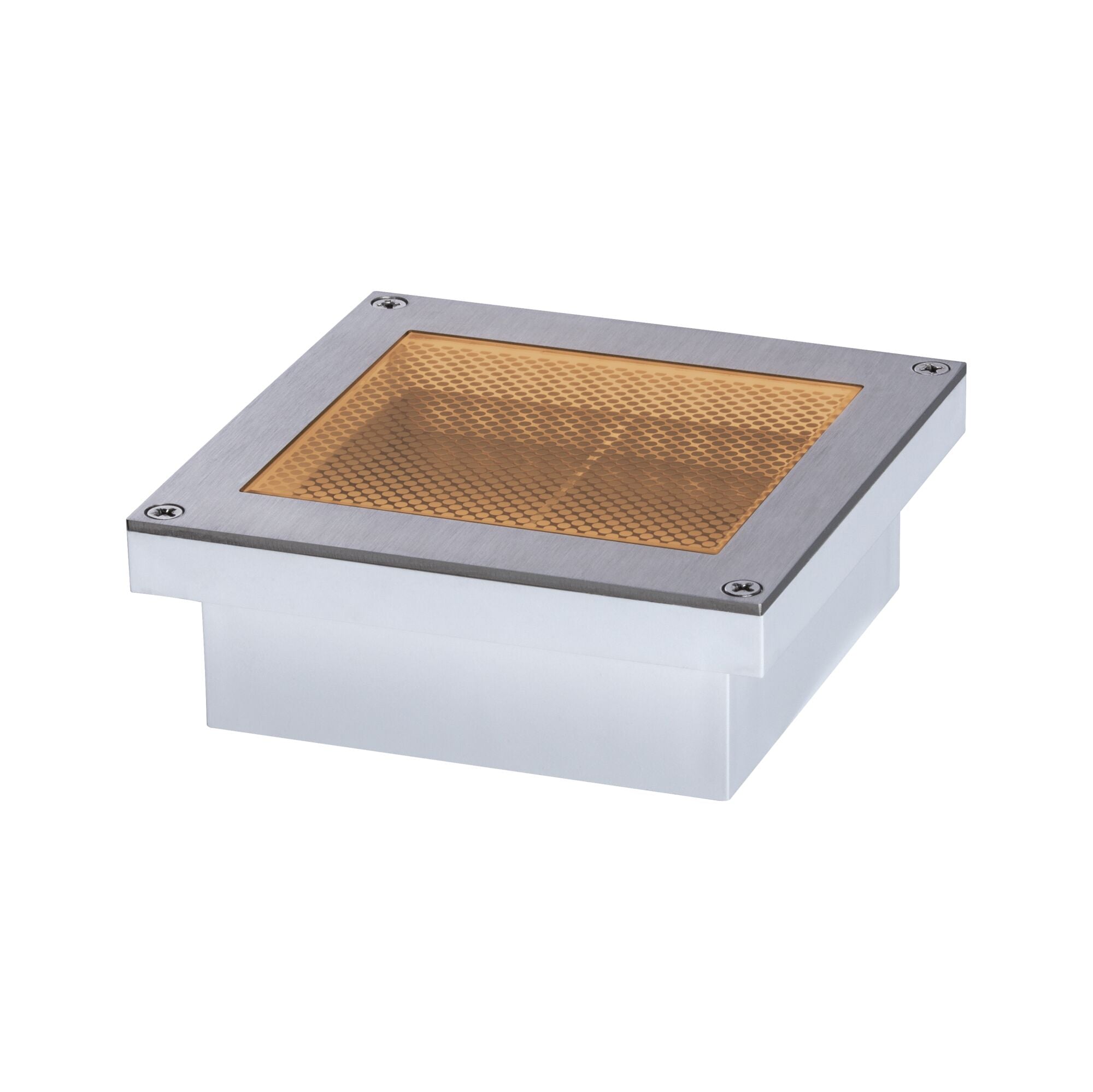 LED Bodeneinbauleuchte Brick  insektenfreundlich IP67 eckig 100x100mm Tunable Warm 1W 18lm 230V Edelstahl Edelstahl