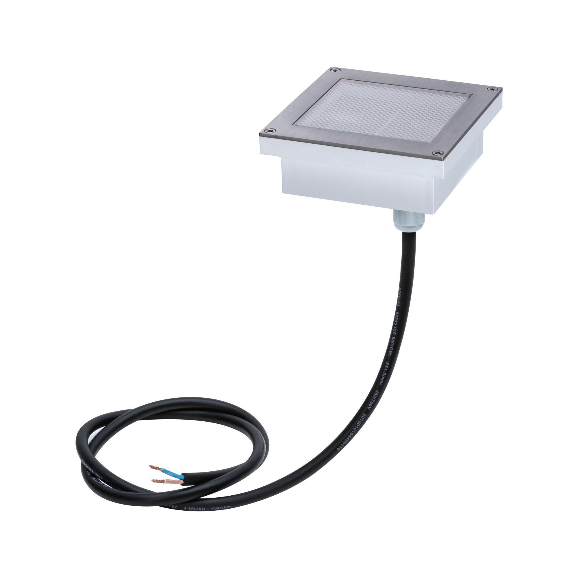 LED Bodeneinbauleuchte Brick  insektenfreundlich IP67 eckig 100x100mm Tunable Warm 1W 18lm 230V Edelstahl Edelstahl