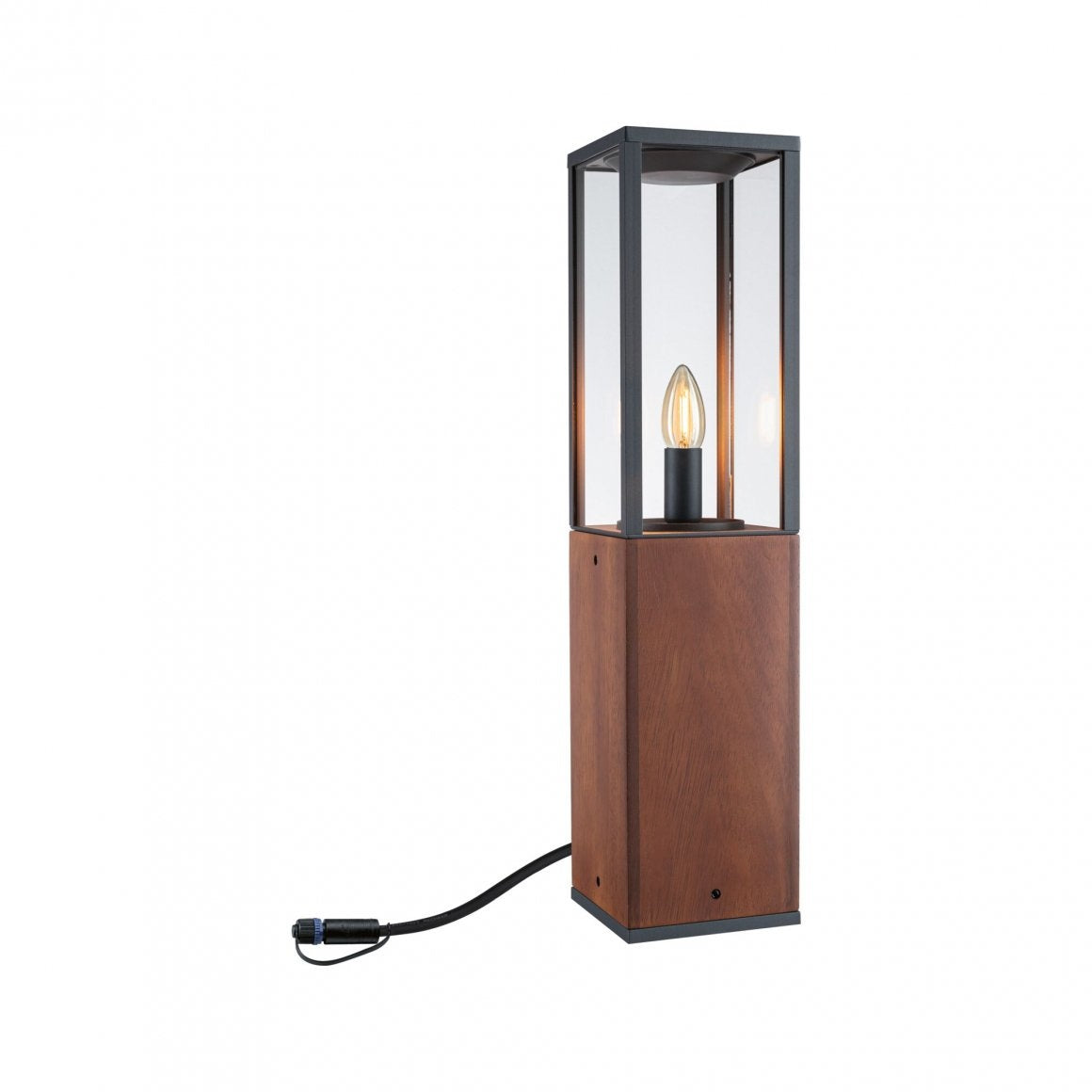  Plug & Shine Pollerleuchte Venea  IP44 1900K 2W Holz