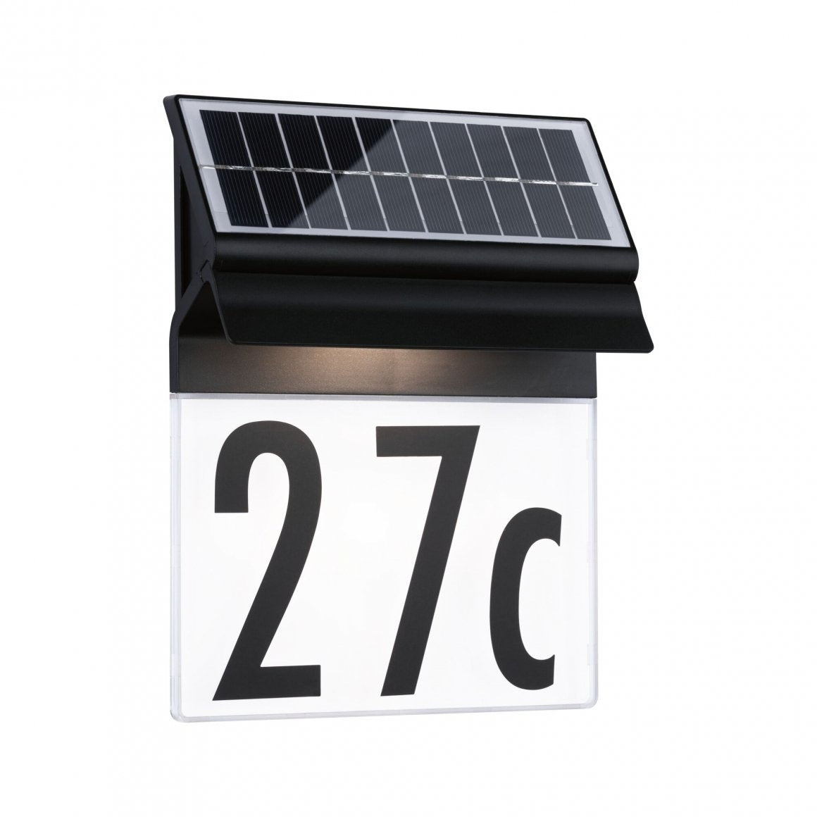  Solar LED Hausnummernleuchte Neda  IP44 3000K 14lm Schwarz