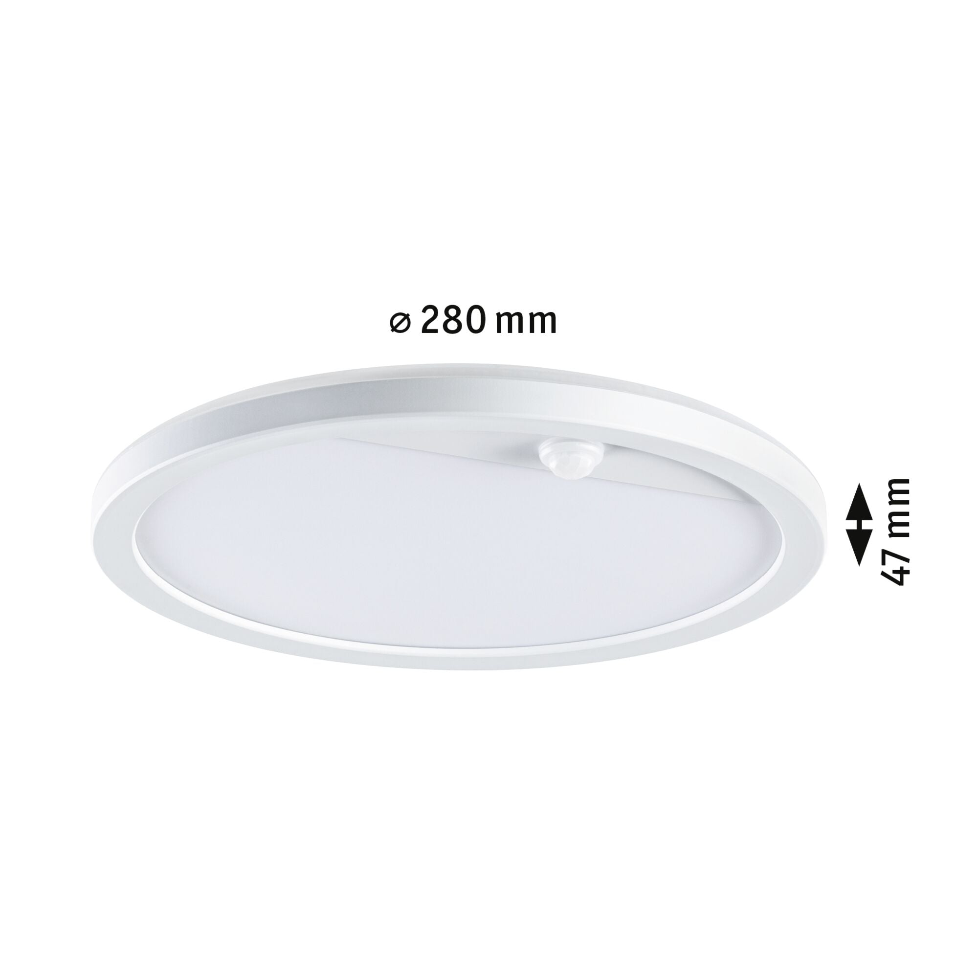 LED Außenpanel Lamina Backlight Bewegungsmelder insektenfreundlich IP44 rund 280mm Tunable Warm 14W 1150lm 230V Weiß Kunststoff