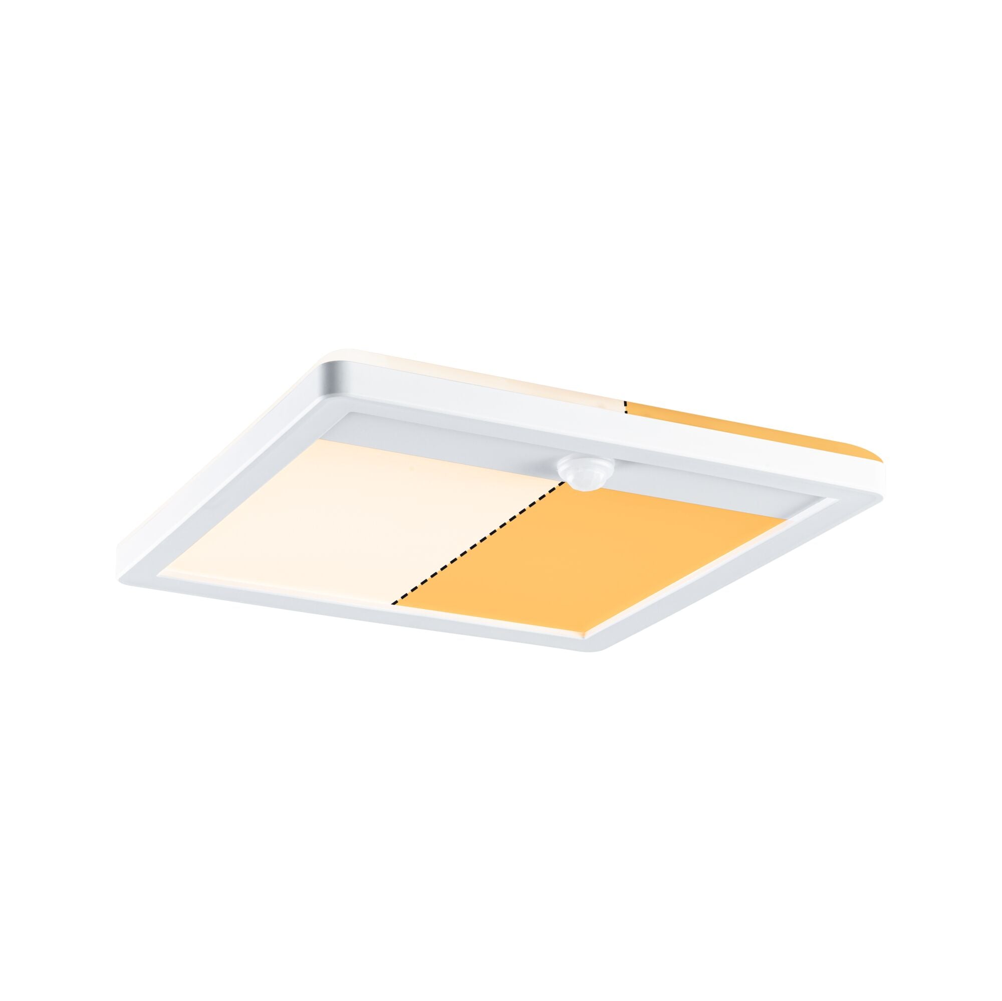 LED Außenpanel Lamina Backlight Bewegungsmelder insektenfreundlich IP44 eckig 250x47mm Tunable Warm 14W 920lm 230V Weiß Kunststoff