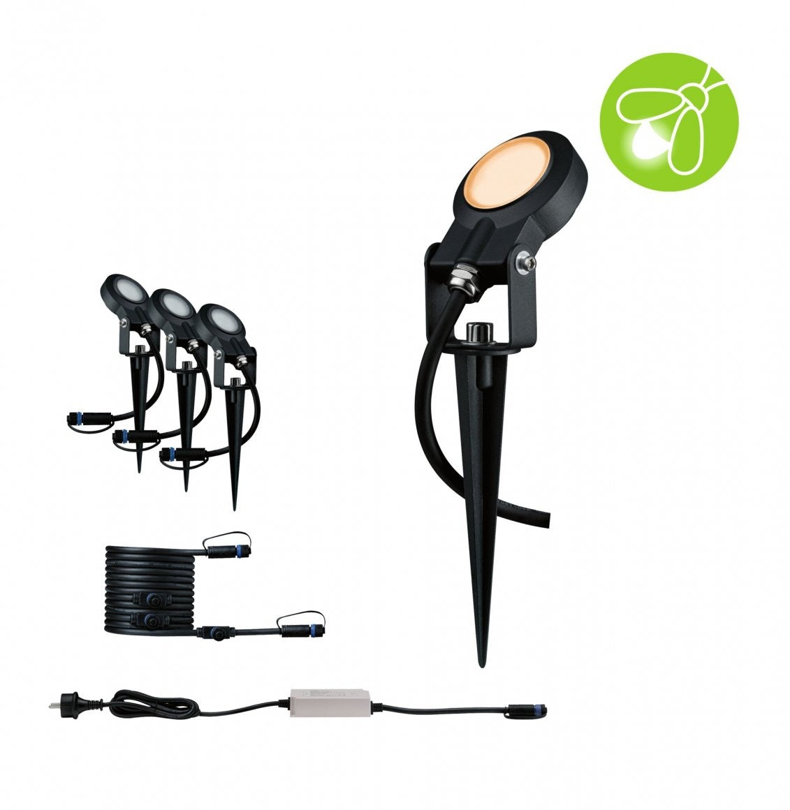  Plug & Shine LED Gartenstrahler Sting Basisset insektenfreundlich 