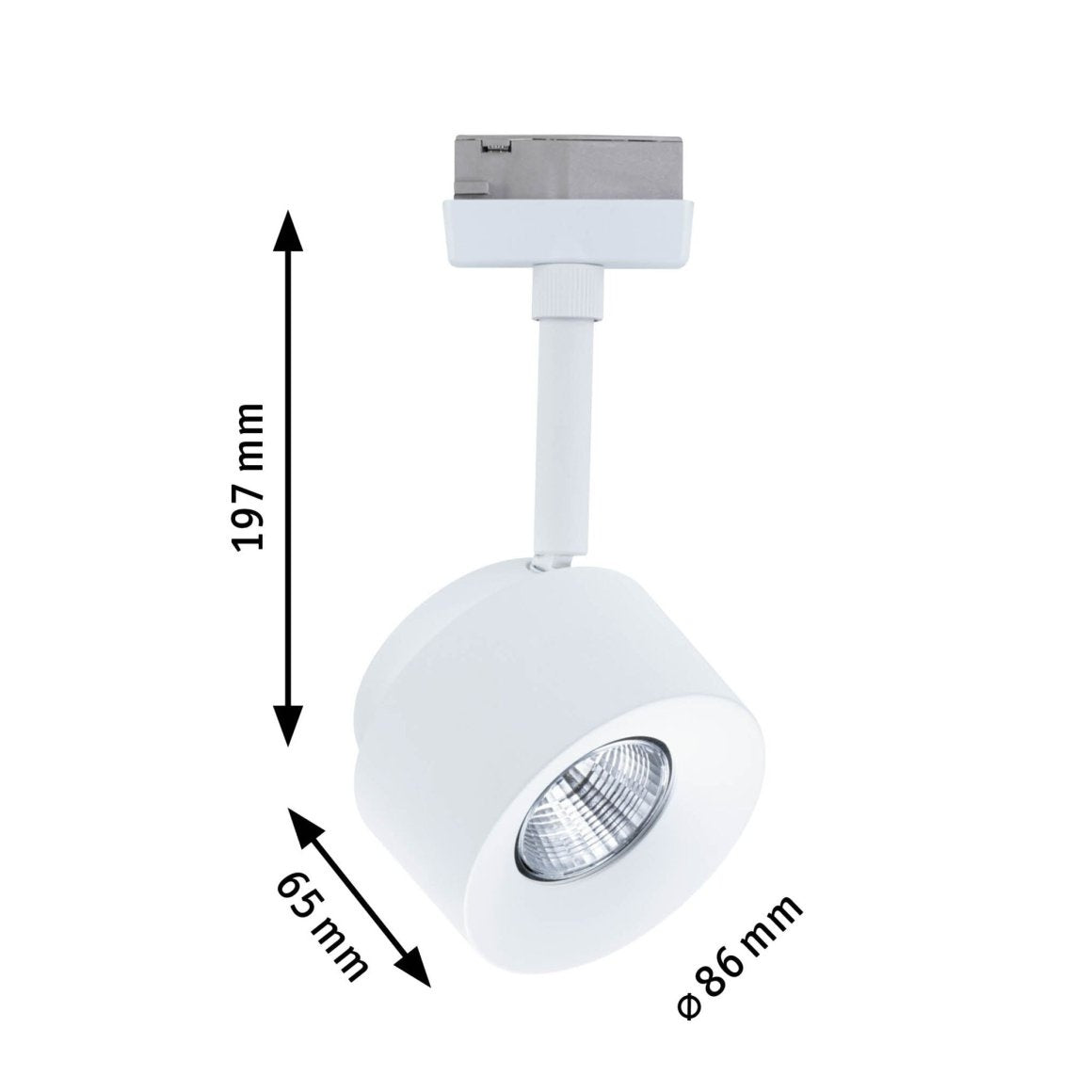 URail Spot Circle Dim 7,4W 3000K Signalw