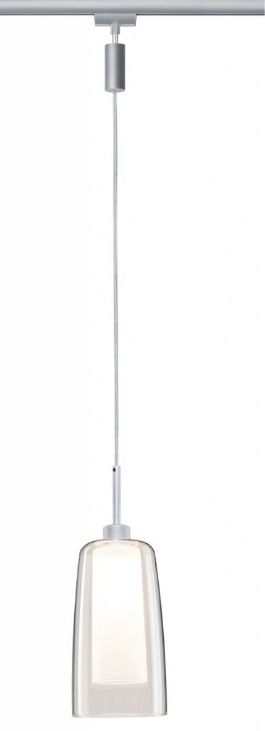 URail LED Pendulum Arido II 5W GU10 Chrom matt mit klarem und satiniertem Glas