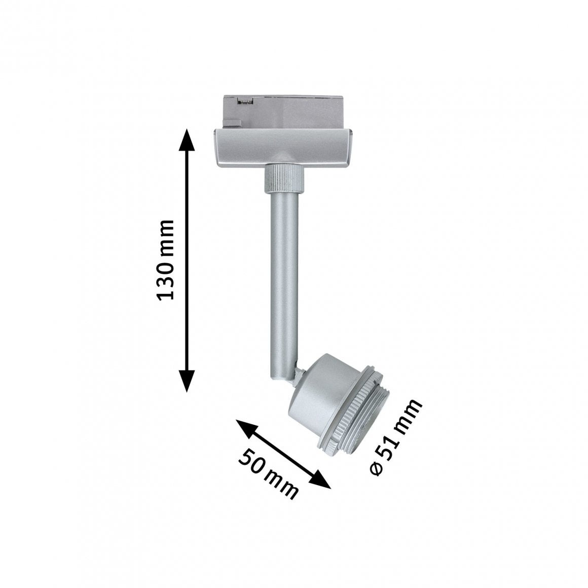 URail System DecoSystems LED Spot 1x3,5W GZ10 230V Chrom matt Metall