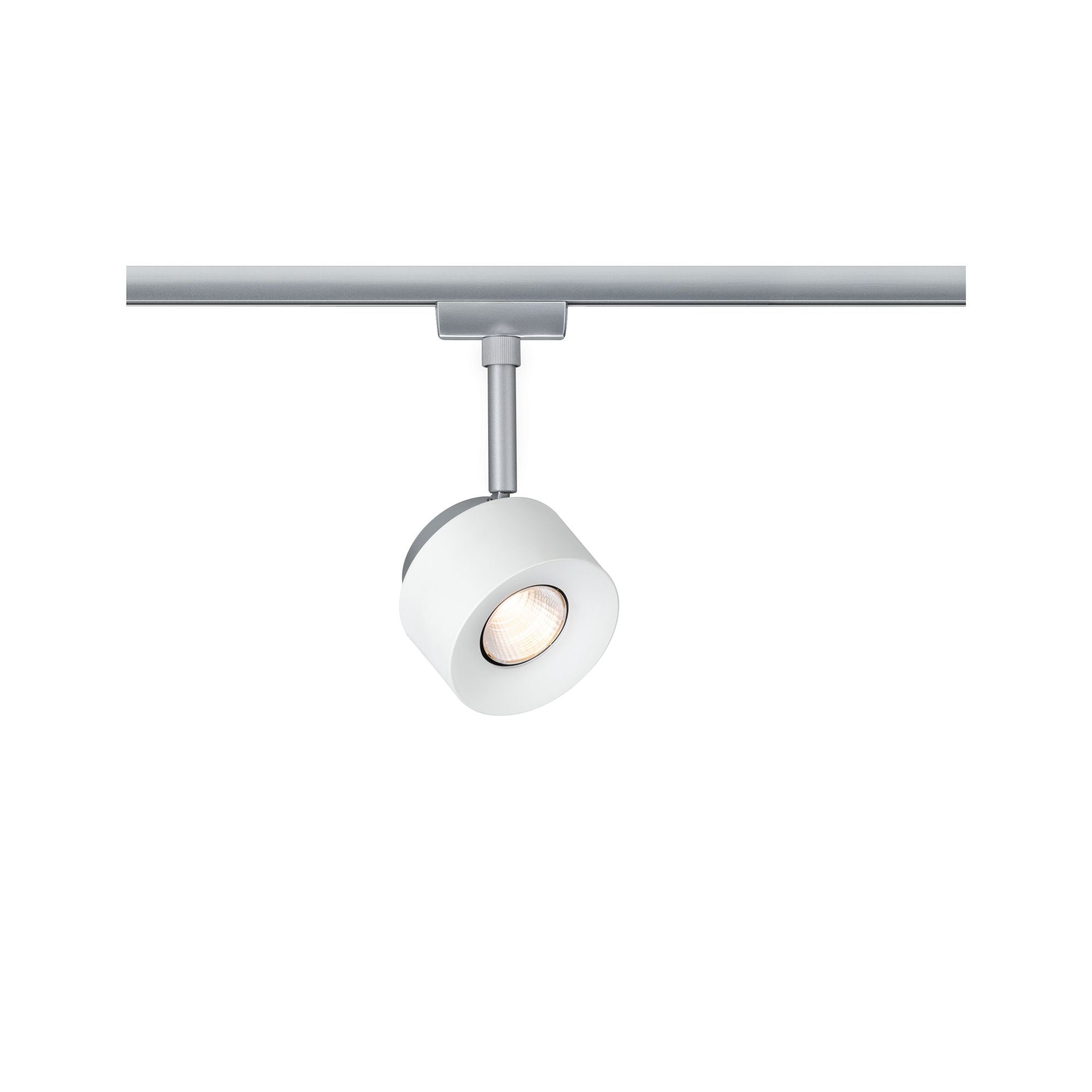 URail LED-Spot Pane Weiß/Chrom 7,4W 2.700K 