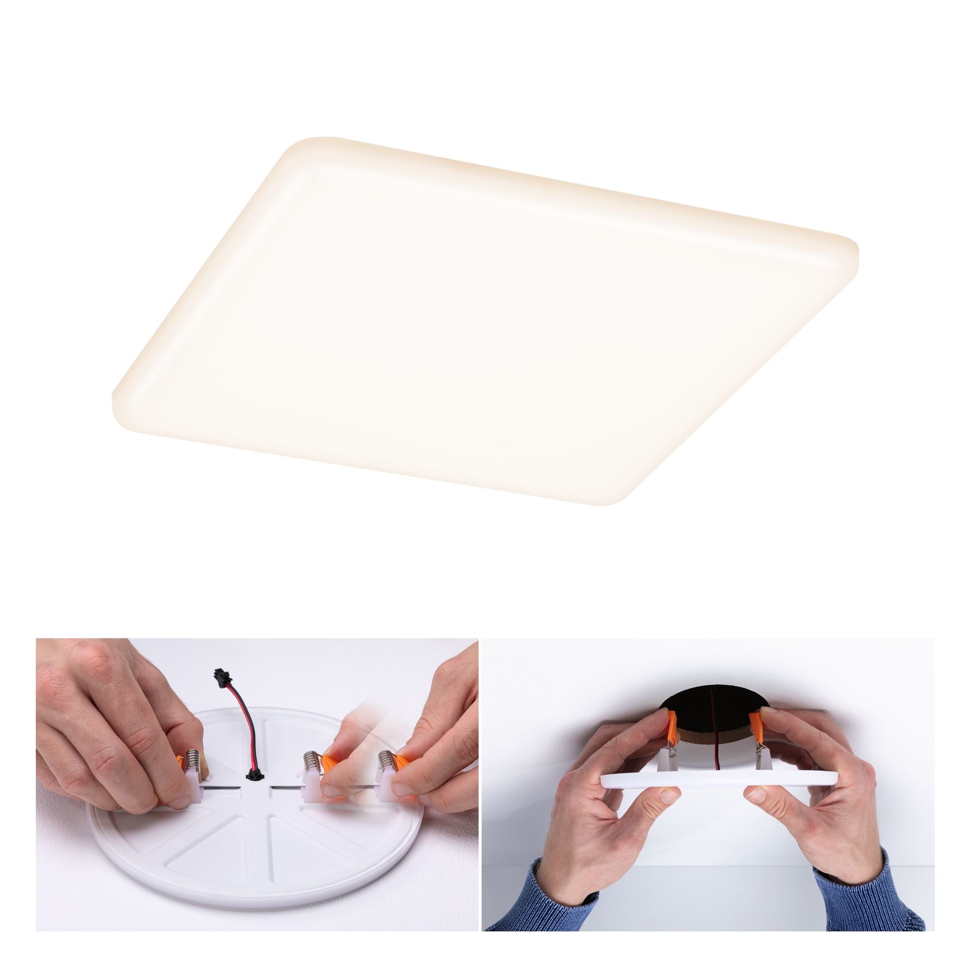 LED Einbaupanel Veluna VariFit Zigbee Tunable White 185x185mm IP44 15W 