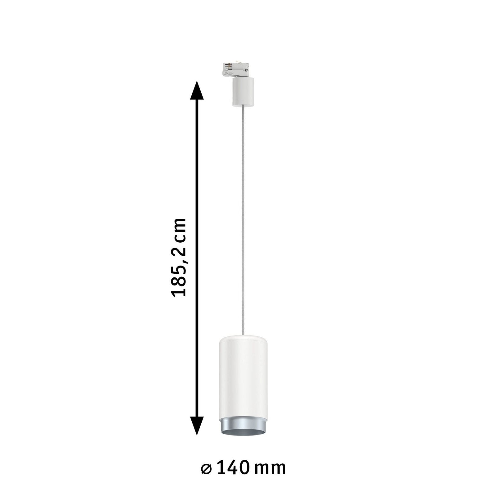 ProRail3 Pend Corus max.50W E27 Wh 3Ph