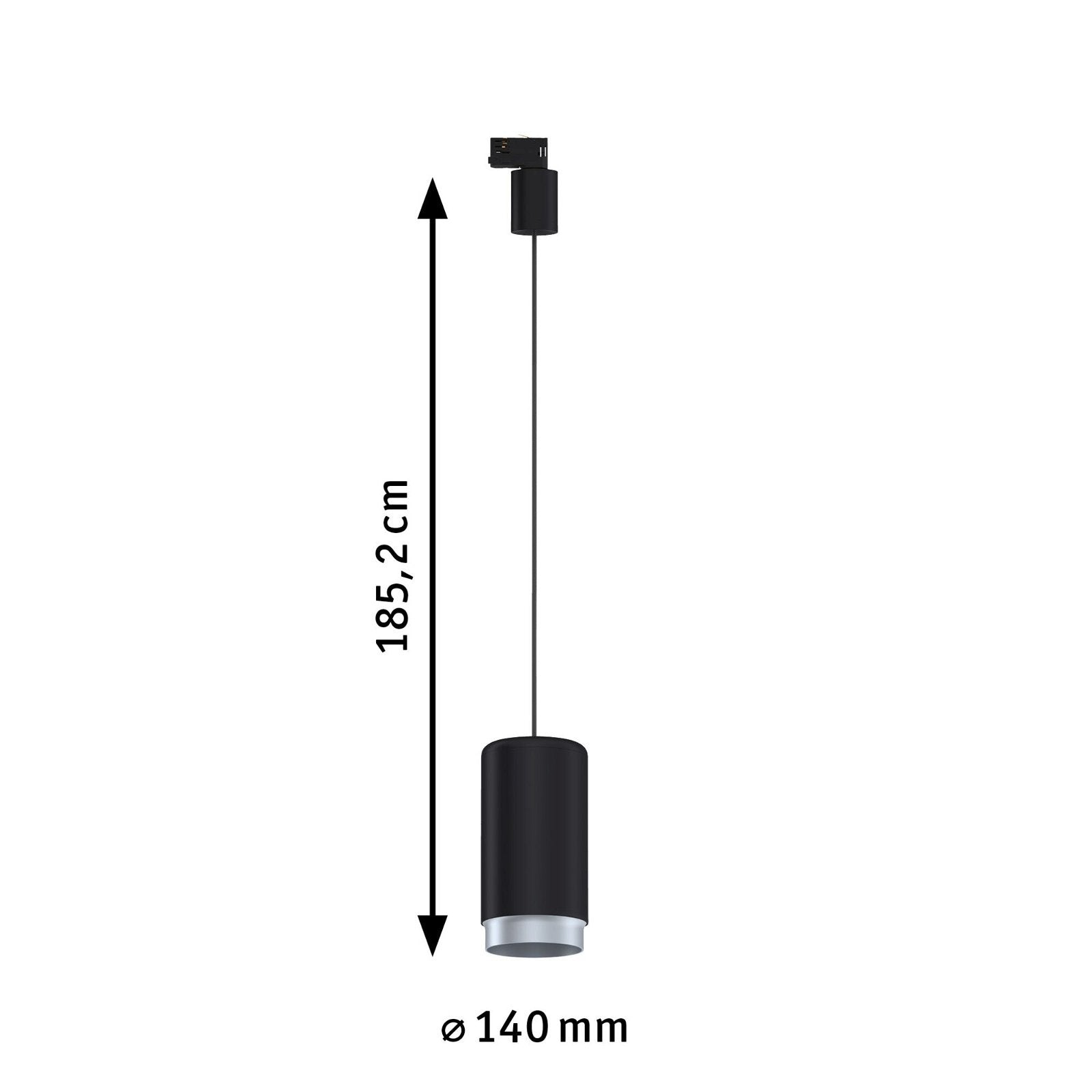 ProRail3 Pend Corus max.50W E27 Bl 3Ph