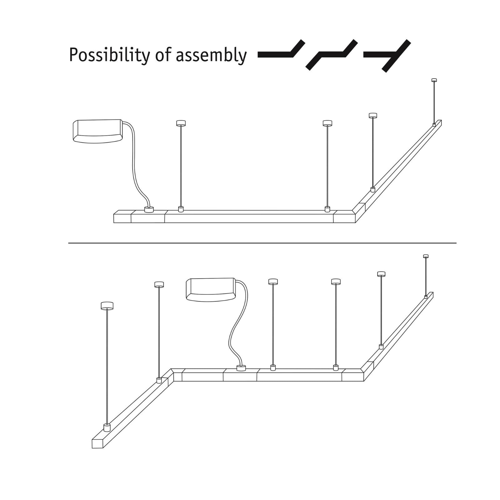 URail Einspeisung Kabel weiß