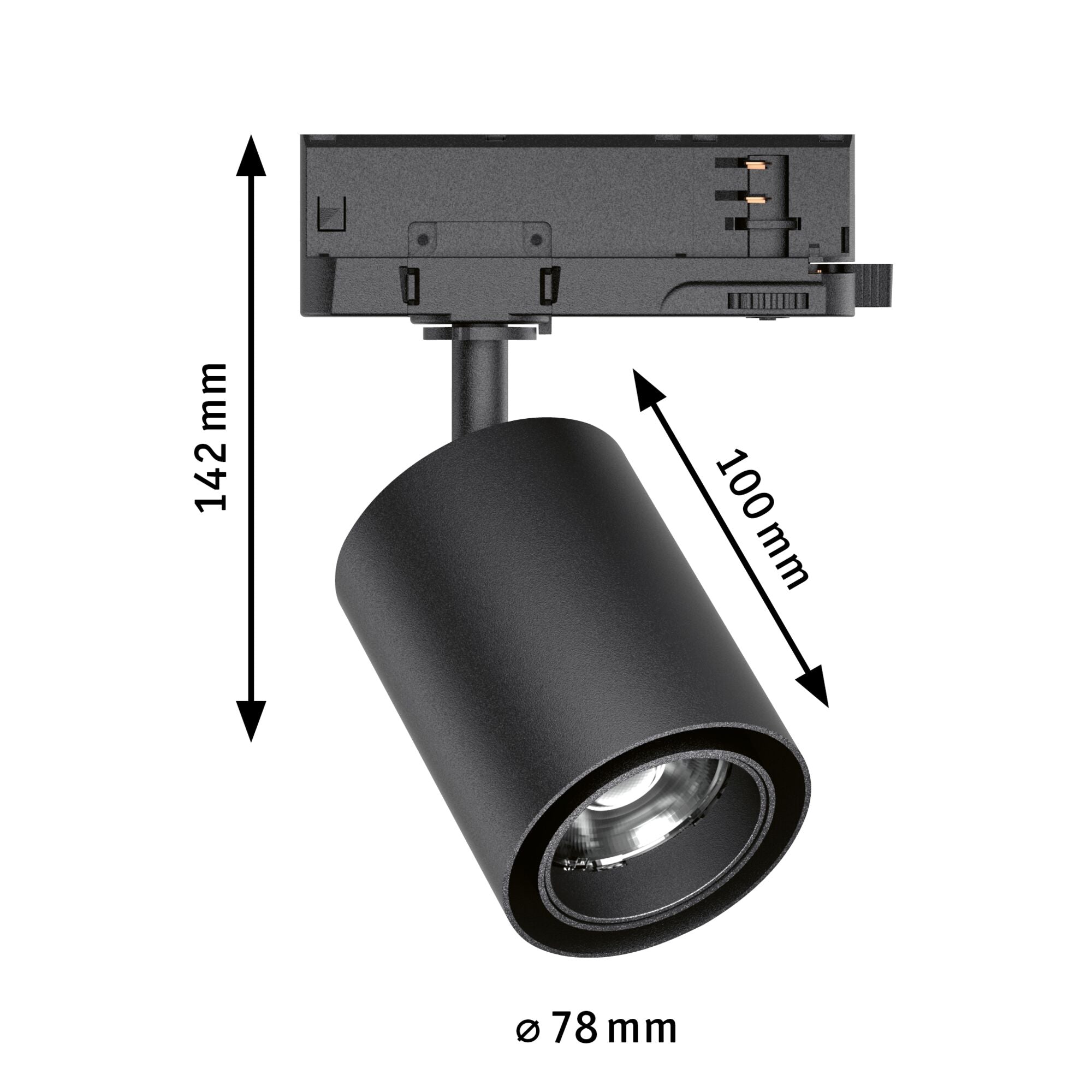 ProRail3 Kratos 36° 3000lm 25W 3000K 230V Schwarz