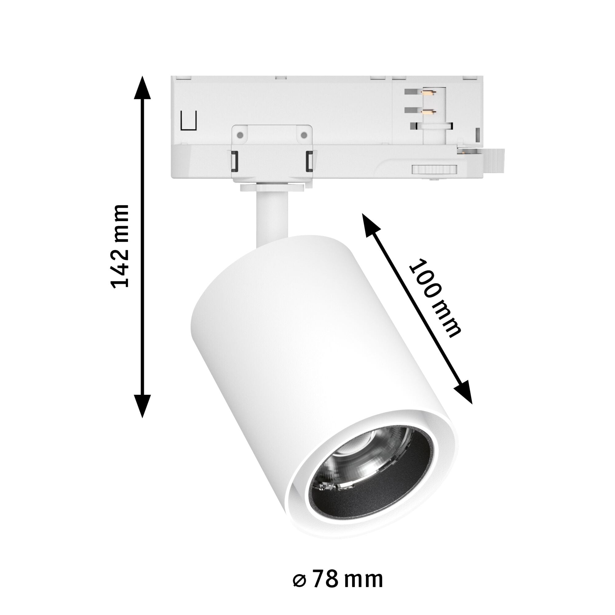 ProRail3 Kratos 50° 3000lm 25W 3000K 230V Weiß