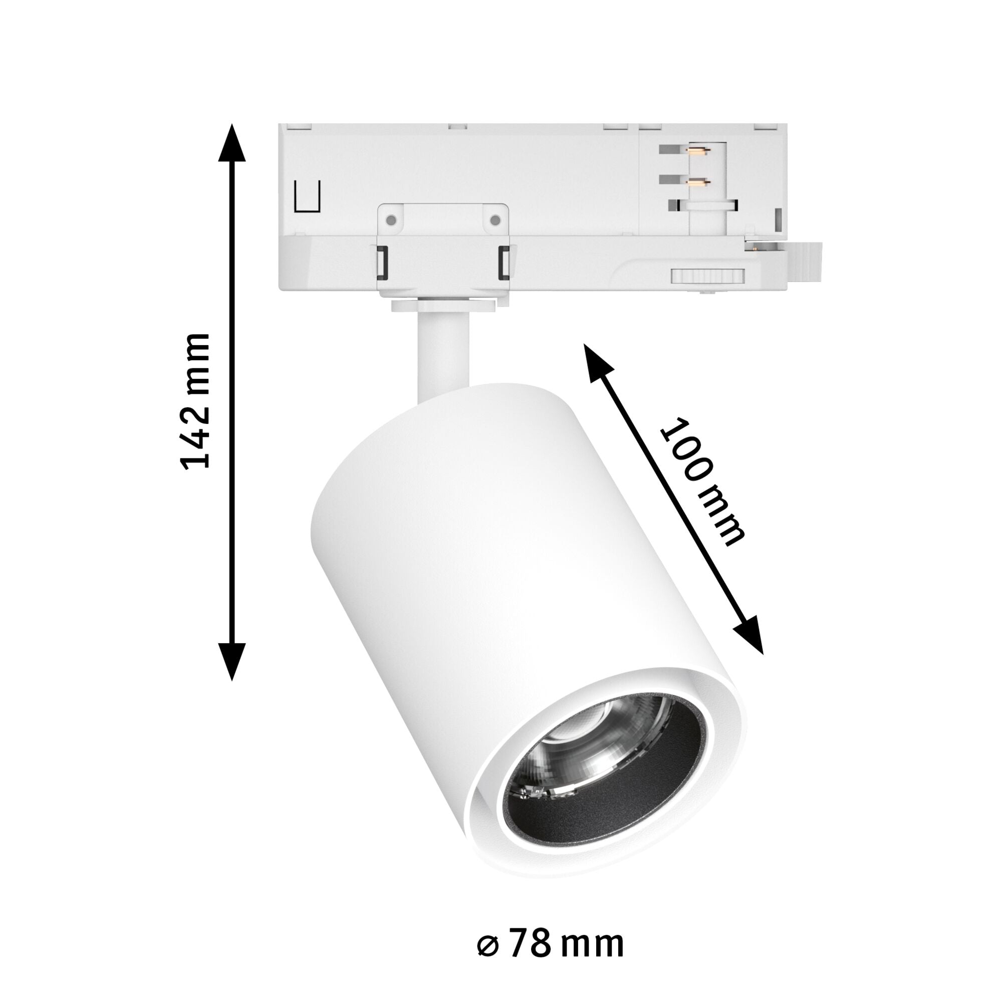 ProRail3 Kratos 50° 3100lm 25W 4000K 230V Weiß