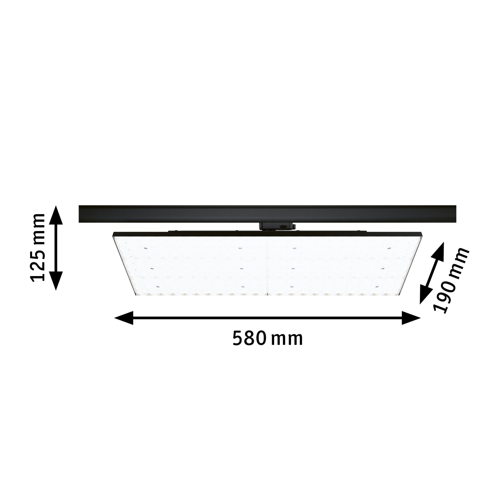 ProRail3 Deck 7000lm 75W 4000K 230V Schwarz