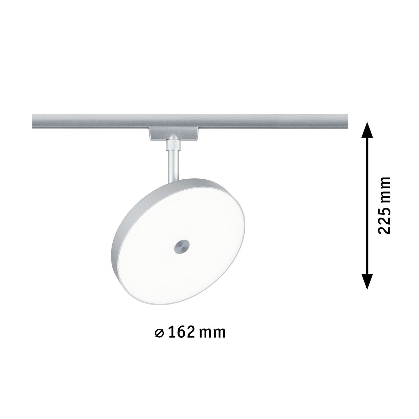  URail LED Schienenspot 3-Step-Dim Hildor  850lm 15W 4000K dimmbar 230V Chrom matt