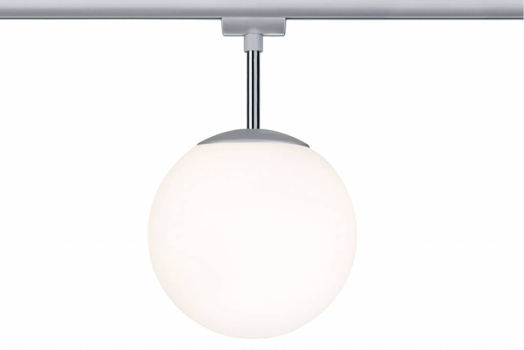 URail Ceiling Globe Small max. 1x10W E14 Chr m/Opal 230V Metall/Glas dimmbar