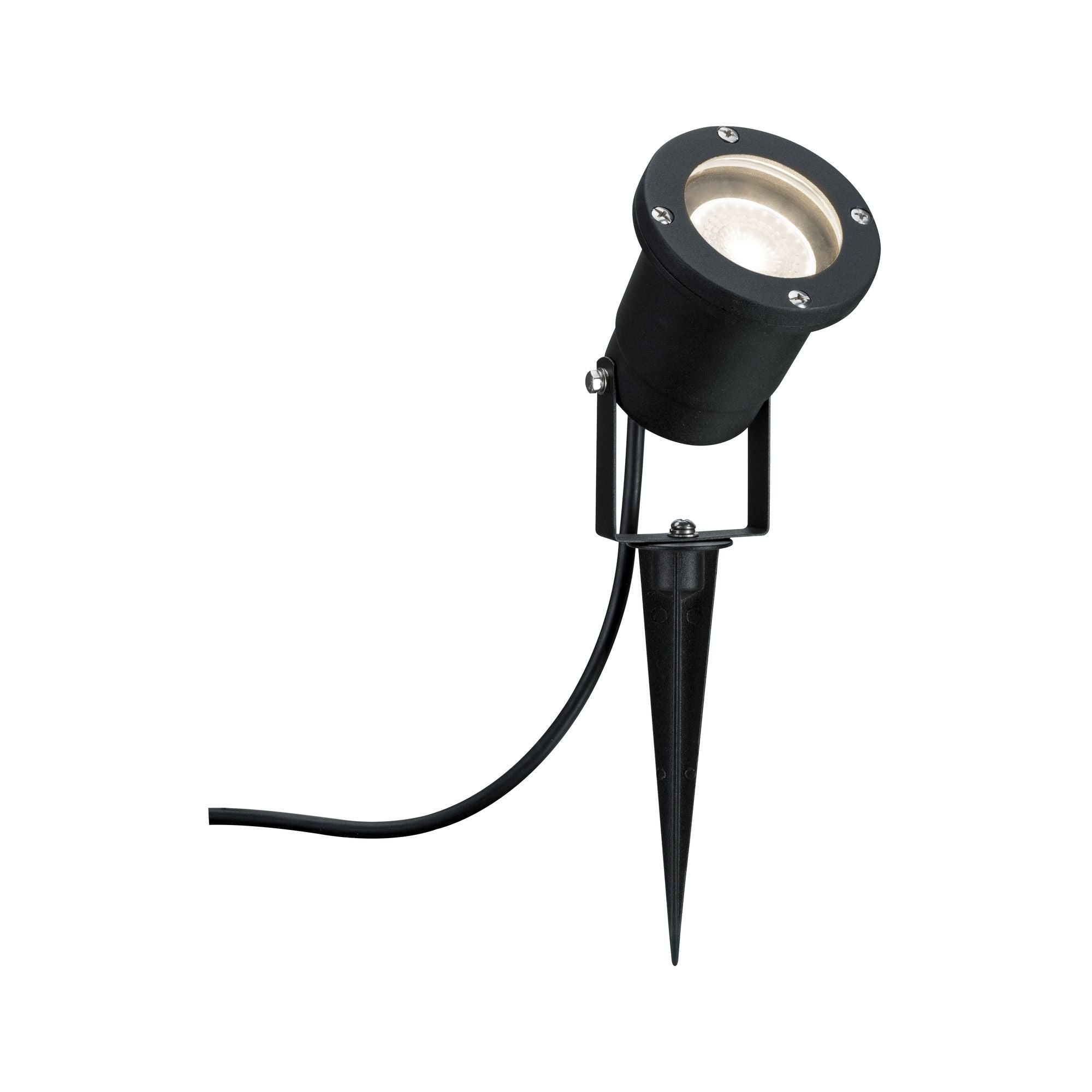 LED Gartenstrahler LED Gartenstrahler IP65 rund 92mm 3000K 3,5W 230lm 230V Schwarz Aluminium