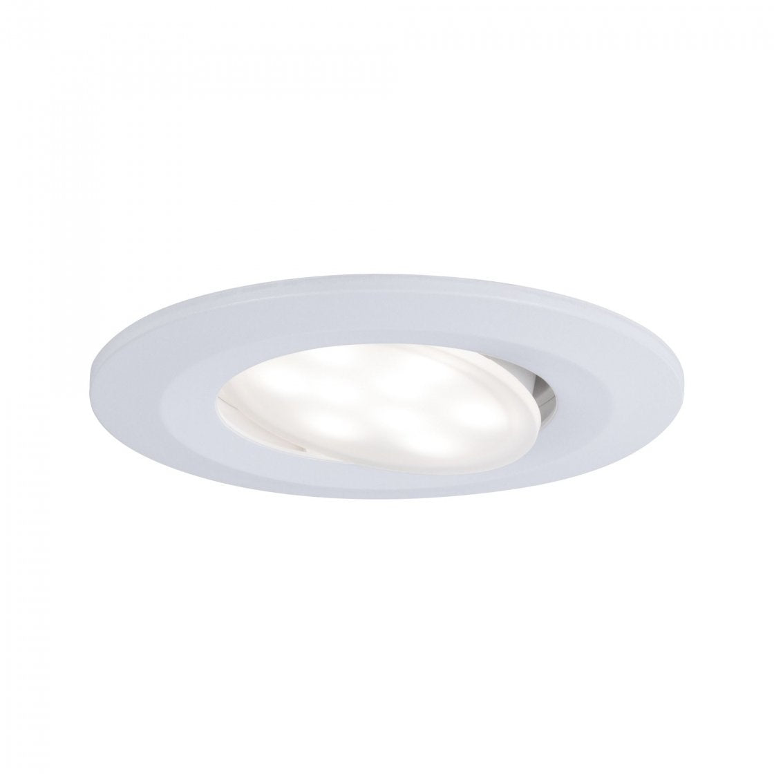  HomeSpa LED Einbauleuchte Calla Basisset schwenkbar  IP65 rund 90mm 30° 10x6W 10x530lm 230V 4000K Weiß matt