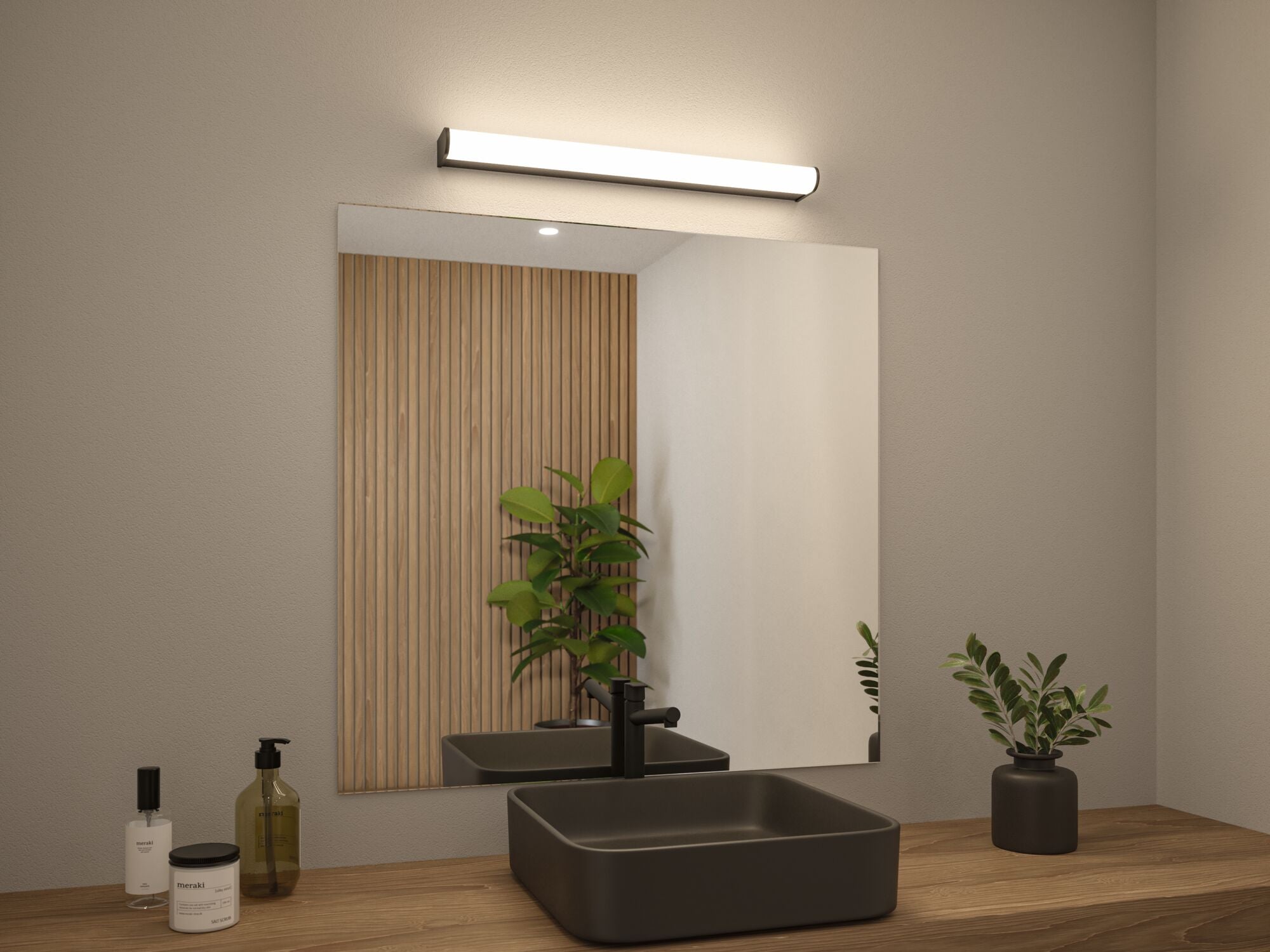 Selection Bathroom Arneb IP44 3000K 1000lm 230V 12,5W Schwarz