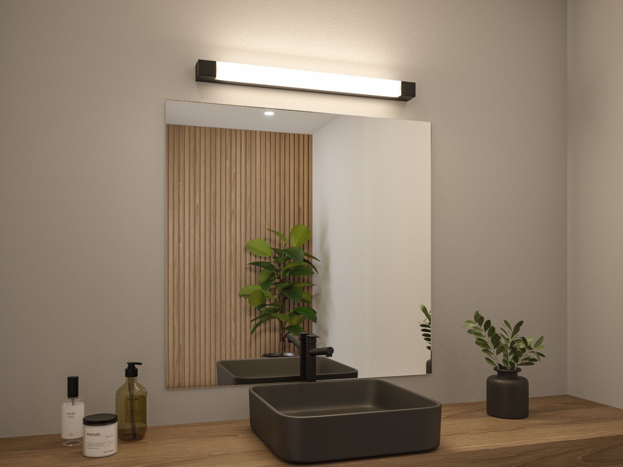 Selection Bathroom Quasar IP44 3000K 900lm 230V 11,2W Schwarz