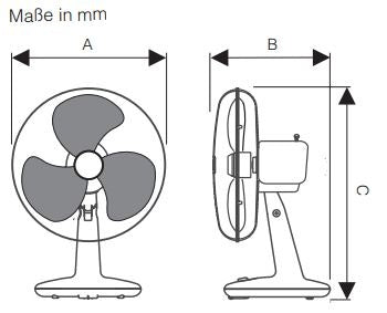 Tischventilator Greyhound TV 36