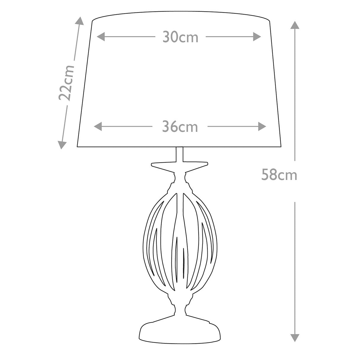 Tischlampe „Aegean“ mit 1 Licht, poliertes Nickel, Schirm in Elfenbein