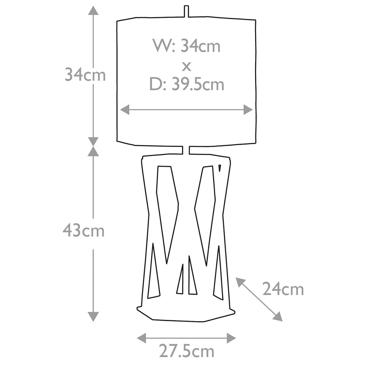 Apollo 1 Light Tischlampe mit weißem Schirm - Gebürstetes Messing