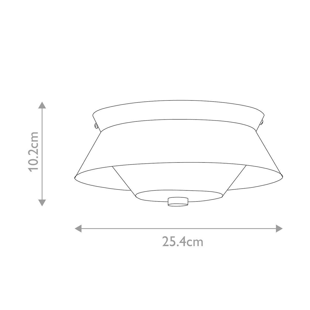 Bowtie 2lt Flush - Mattschwarz