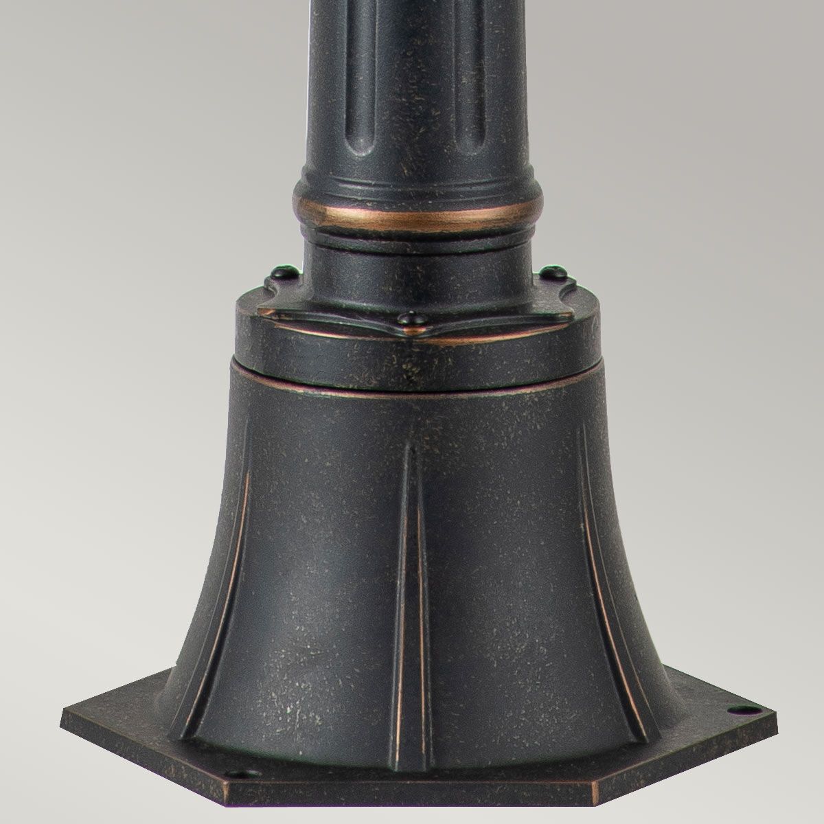 Baltimore 1-flammige, mittelgroße Säule - verwitterte Bronze